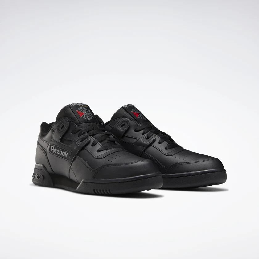 Reebok Workout Plus Black Charcoal Mens Casual Shoes Sneakers Sizes 8-12