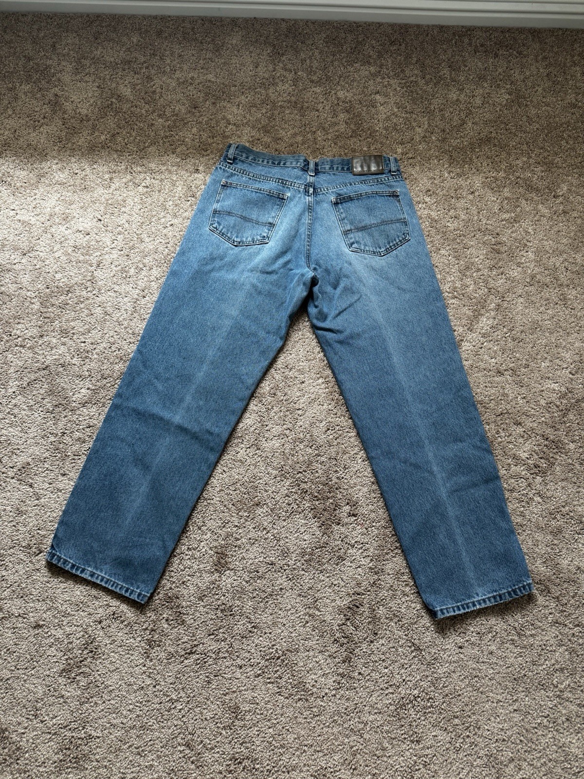 Calvin Klein Jeans Men’s Blue Medium Wash Straight Denim Cotton Vintage Cut Y2K