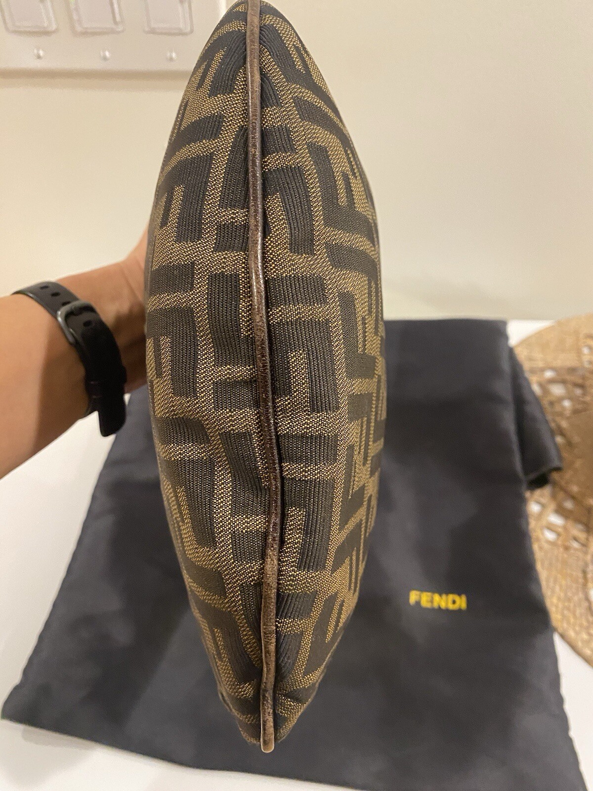 Fendi Zuccha Oyster Bag