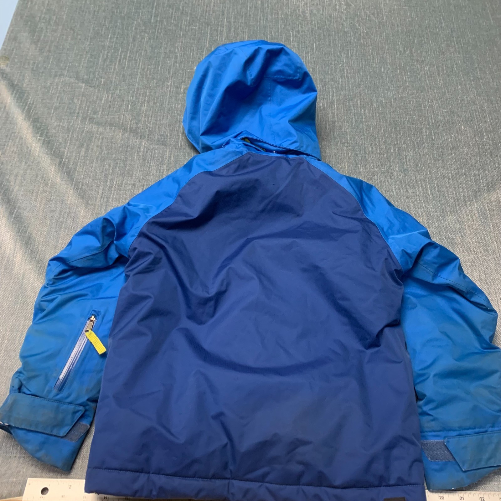 Patagonia Youth Ski Jacket Size XS 5-6 Blue Hooded Winter Insulated Full Zip