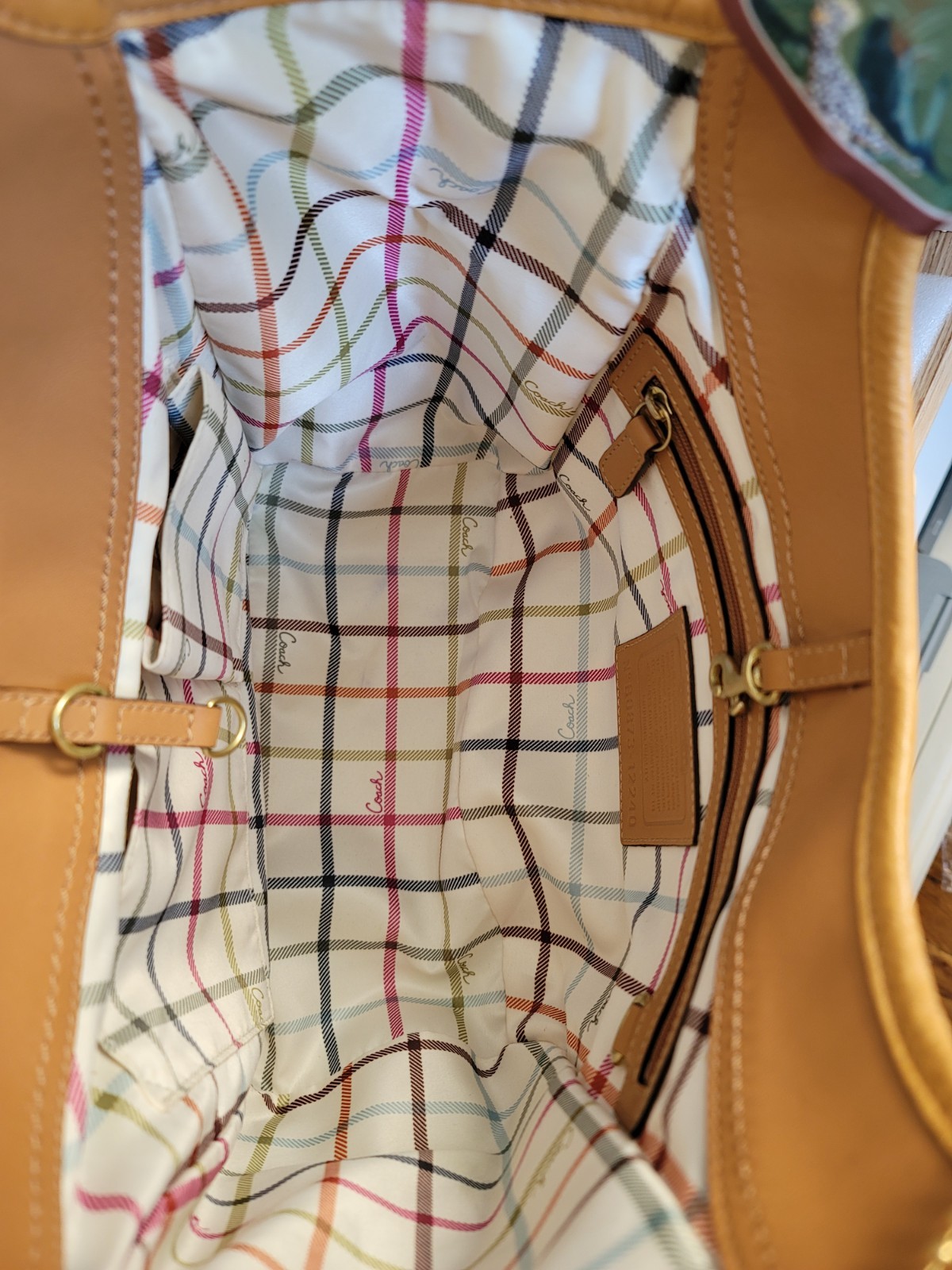 Y2K VTG Coach Pleated Ergo In Tan Leather Hobo Shoulder Bag