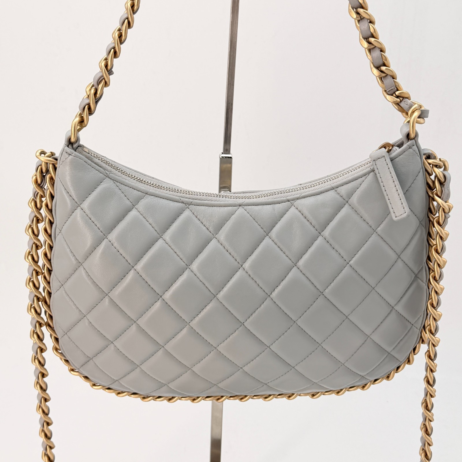 Chanel CC Chain Around Hobo Quilted Lambskin