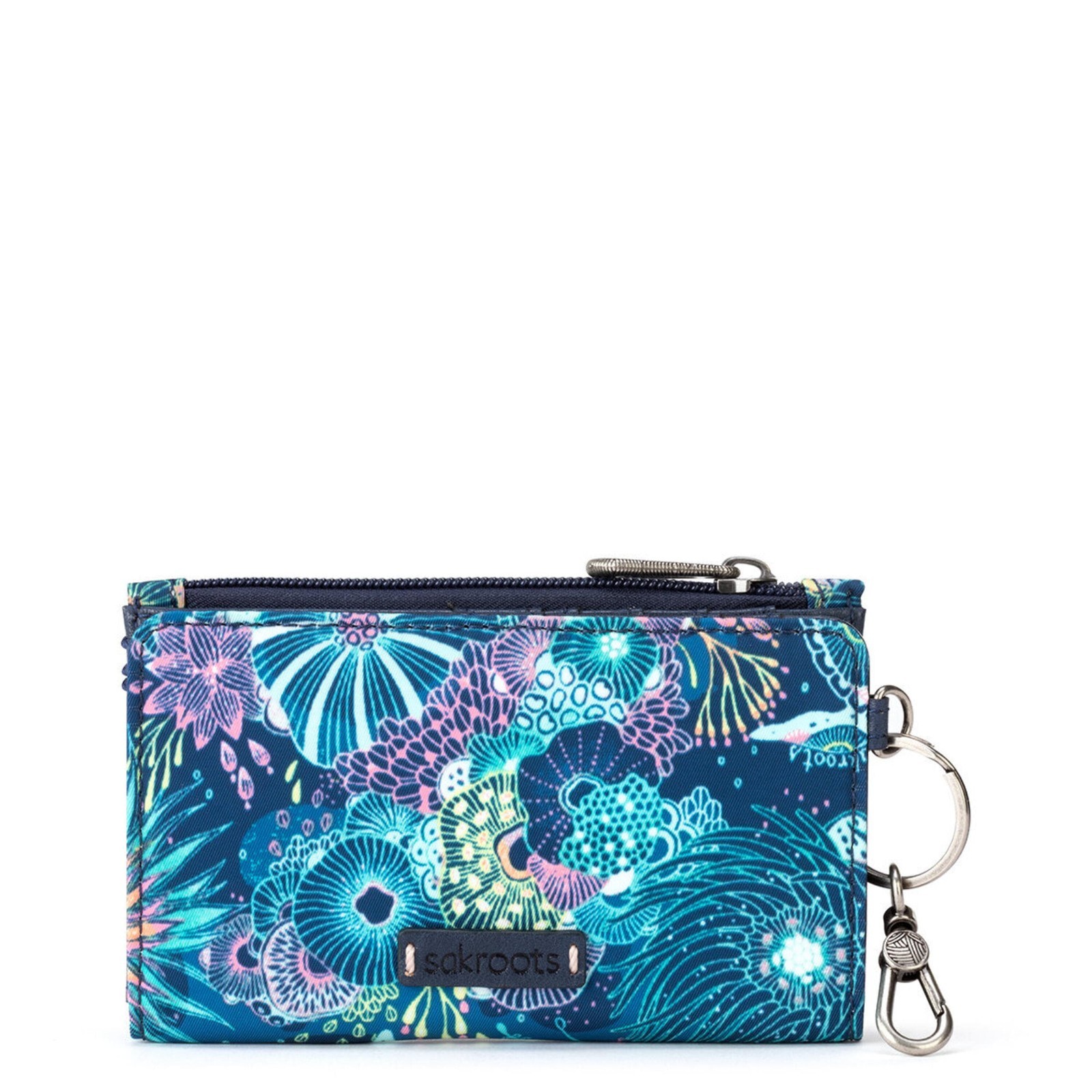 Sakroots Encino Slim Wallet – EcoTwill – Royal Blue Seascape Bi-Fold