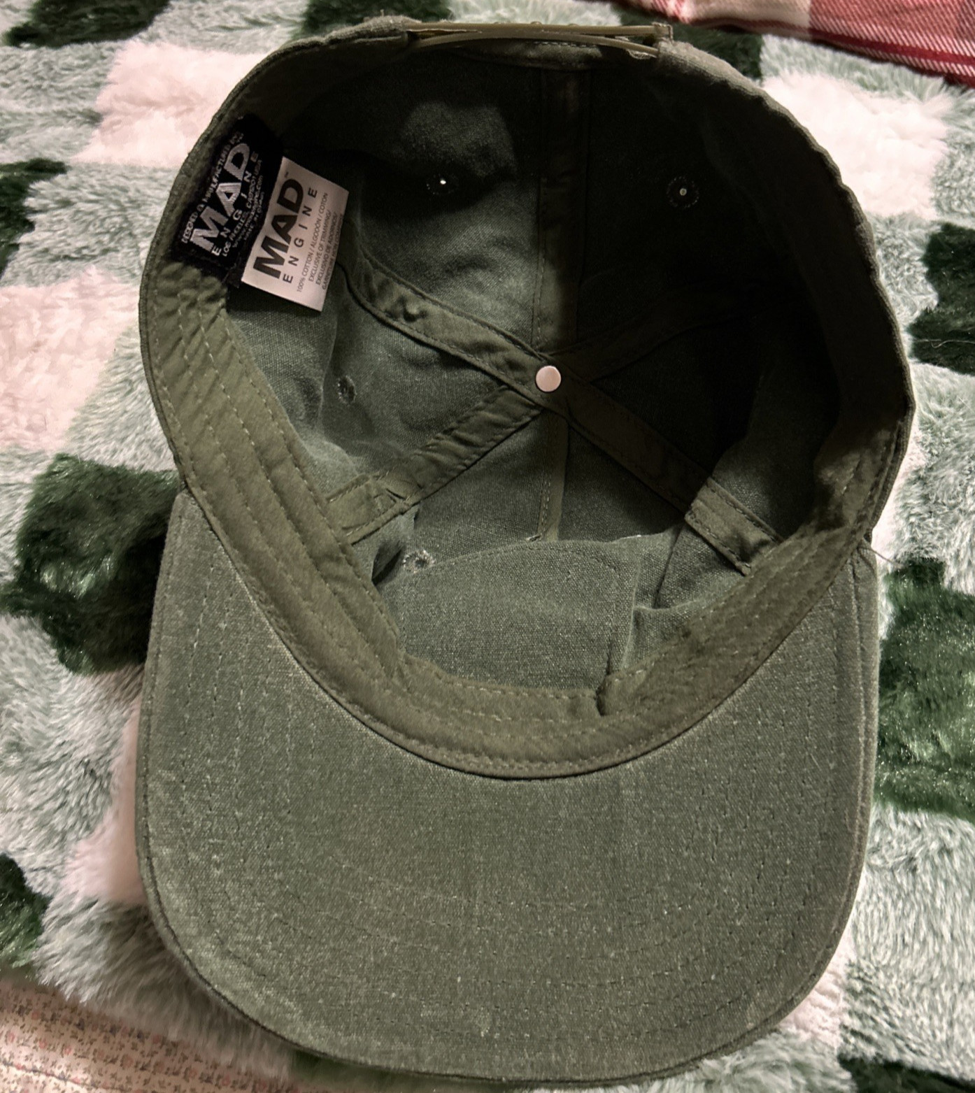 Yellowstone National Park Mad Engine Snapback Adjustable Green Ranger Hat Cap