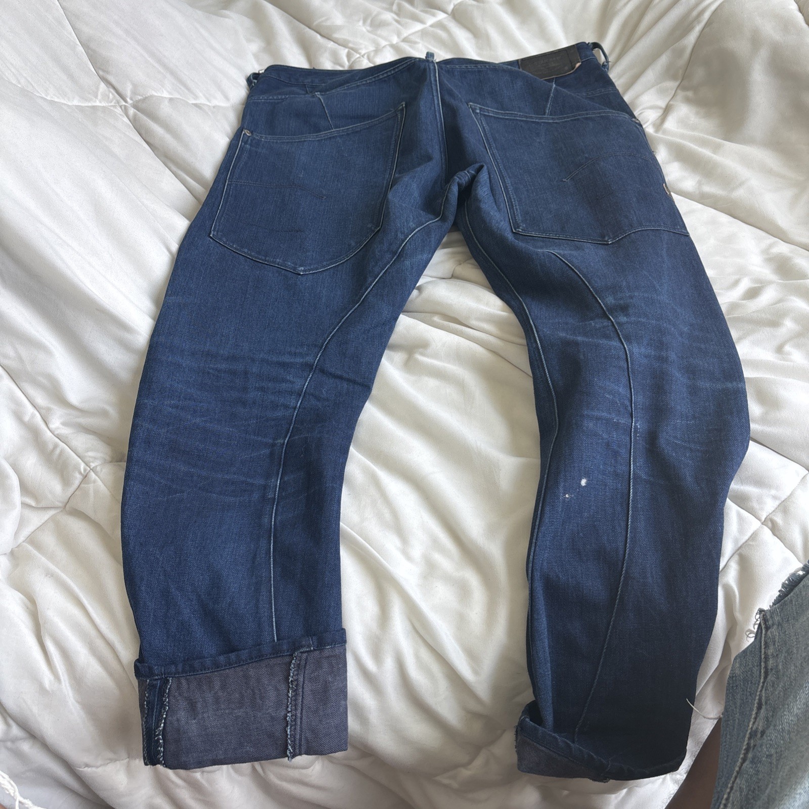 G-Star Raw Type C 3D Loose Tapered Jeans Men’s 33×32 Blue Denim Button Fly