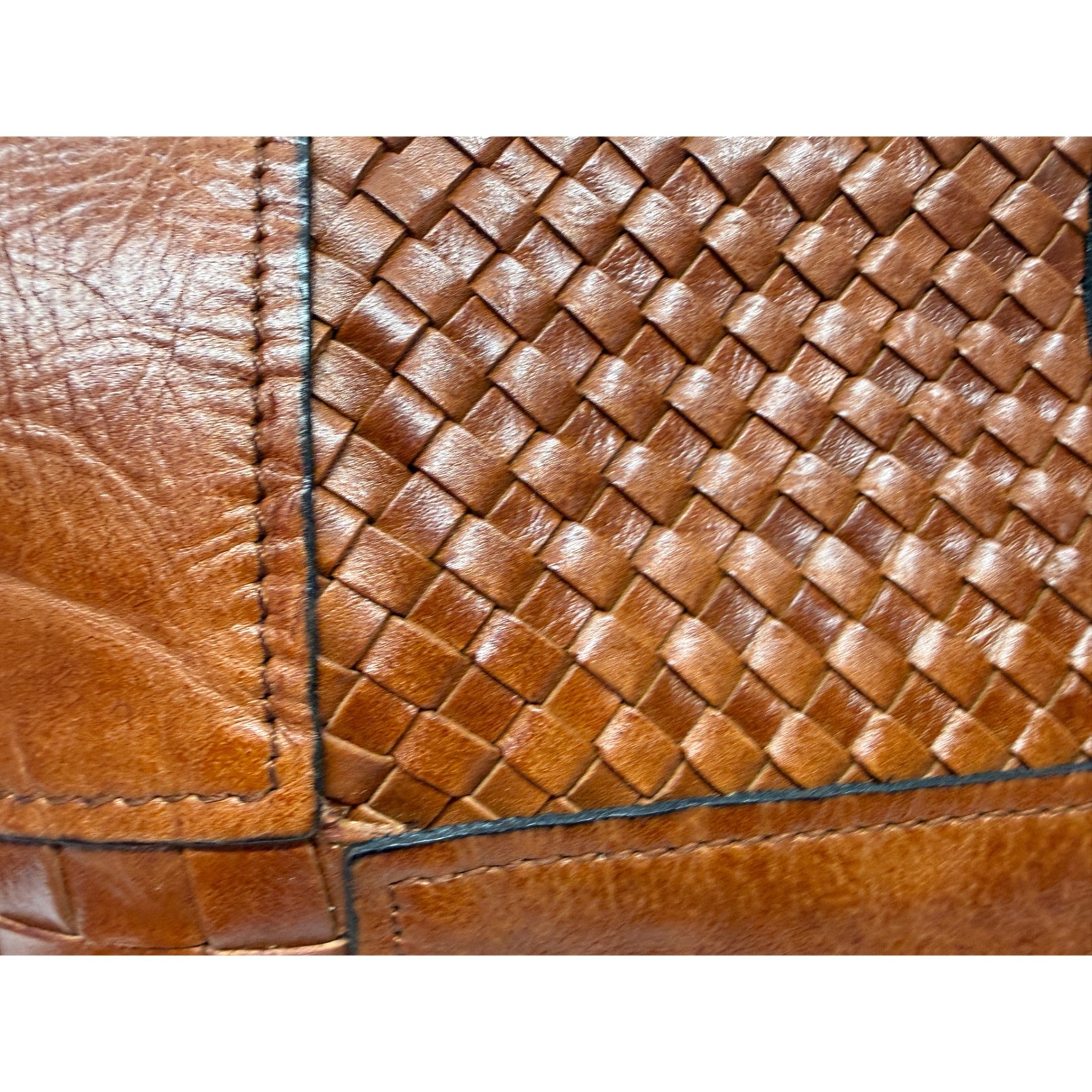Patricia Nash Suvarelli Three Way Weave Leather CLUTCH PURSE NWTS