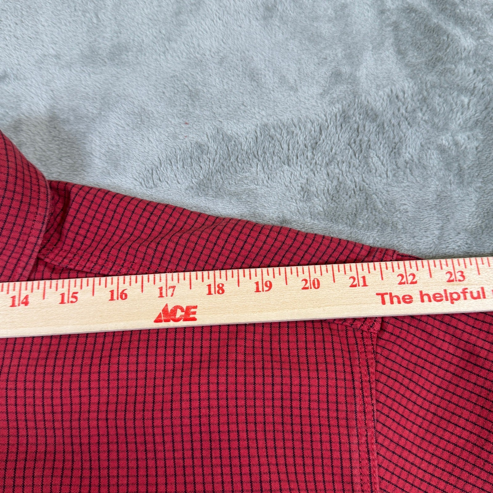 Tyndale Mens 2XL FR Flame Resistant Work Shirt Red Check Arc Rating 9.1 HC 2 USA