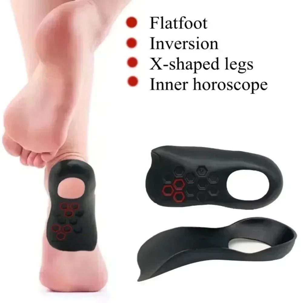 1Pair Orthotic Shoe Insoles Insert Flat Feet High Arch Support Plantar Fasciitis