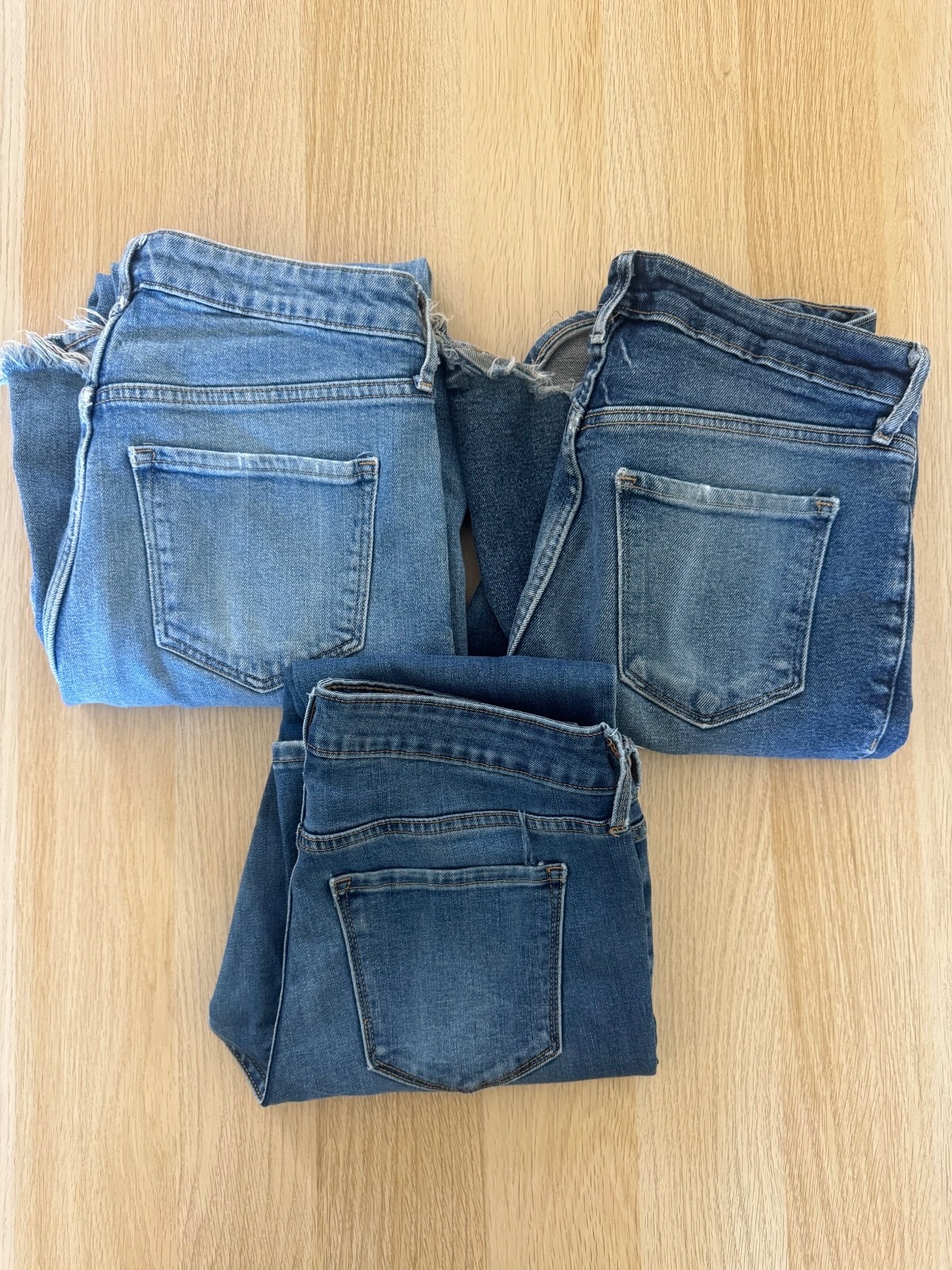 Old Navy Denim Lot Size 10 Mid & High Rise Kicker Bootcut Flare Jeans (3 Pairs)