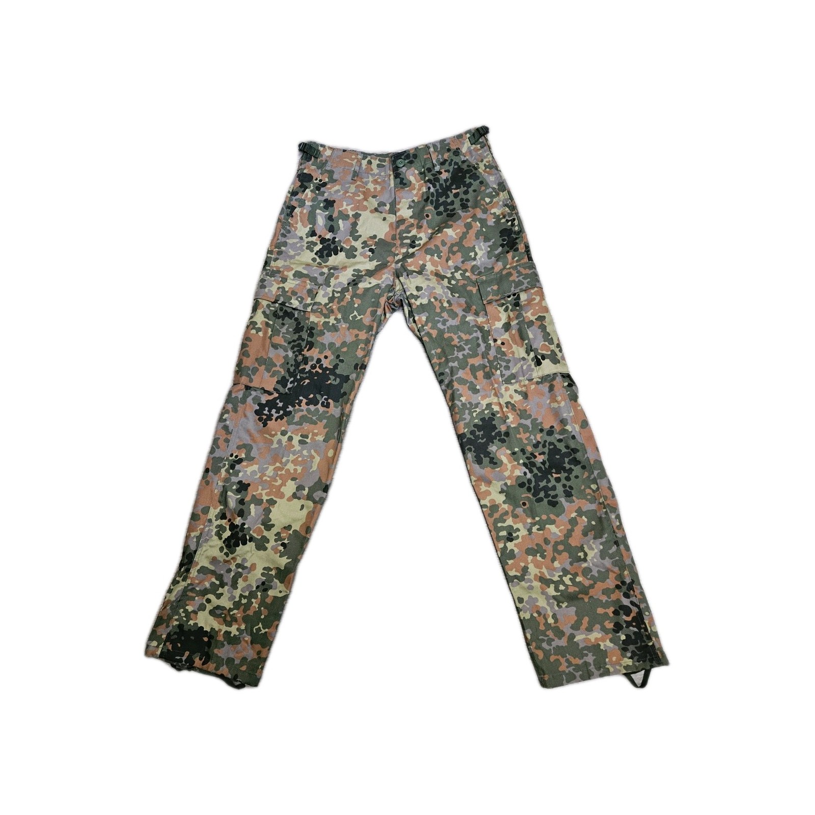 Mil-Tec Camouflage Flecktarn Cargo Pants Size S 32×31 Tactical Military Army