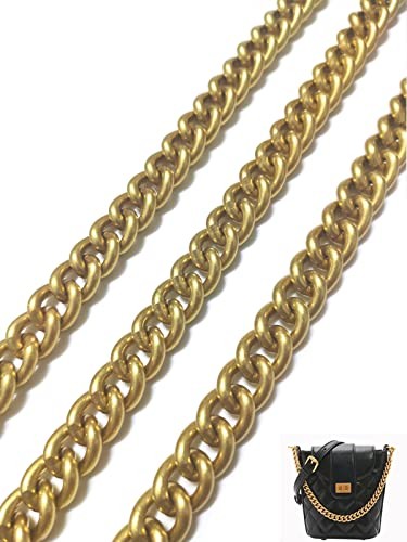 Upscale Replacement Purse Chain 47″, Wide 13mm Chunky Aluminum Metal Purse