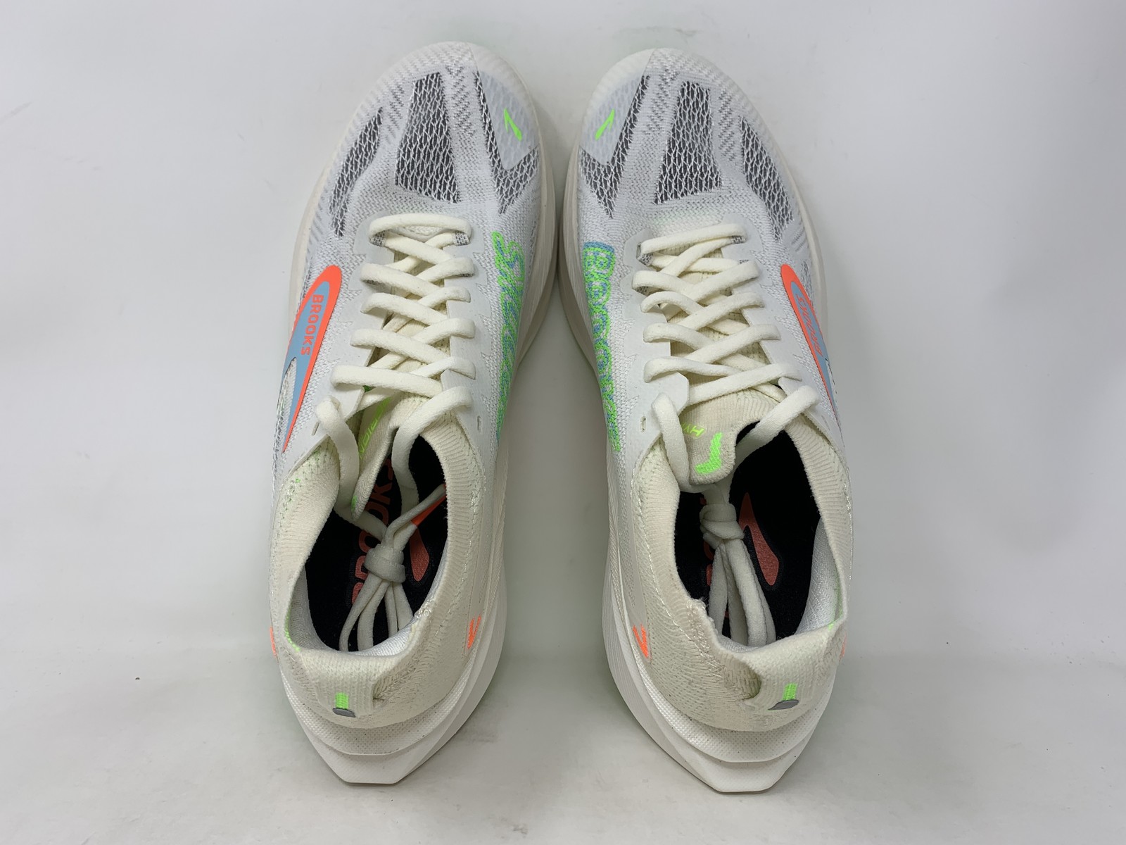 Men’s Brooks Hyperion Max 3, Coconut/Green Gecko/Pink Clay, 8 D Medium US