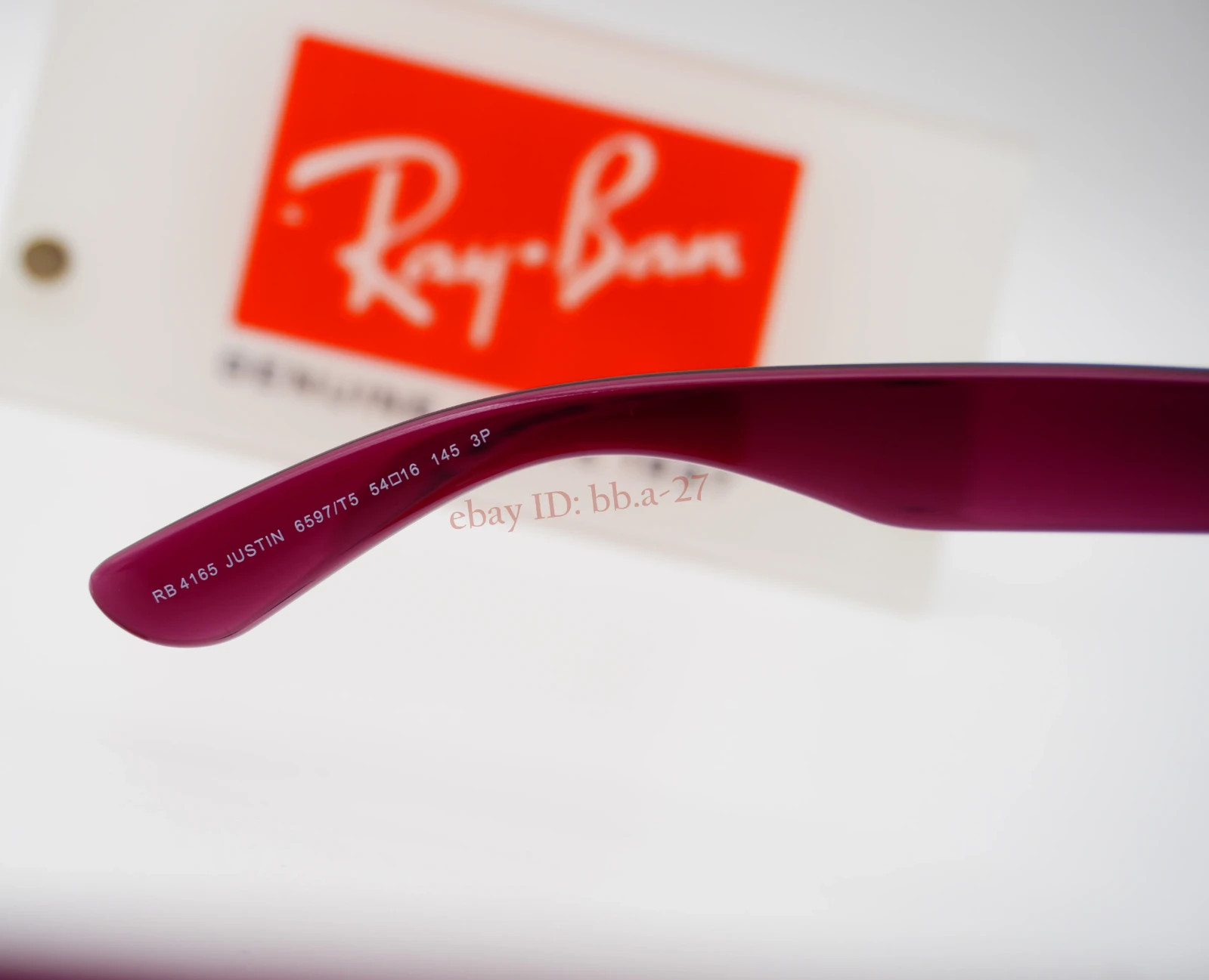 Ray-Ban Justin RB4165 54 mm Transparent Dark Brown Polarized Gradient Sunglasses