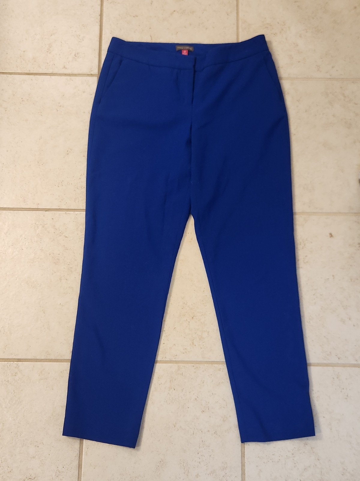 Vince Camuto Womens Size 8P Royal Blue Cropped Dress Pants #C75