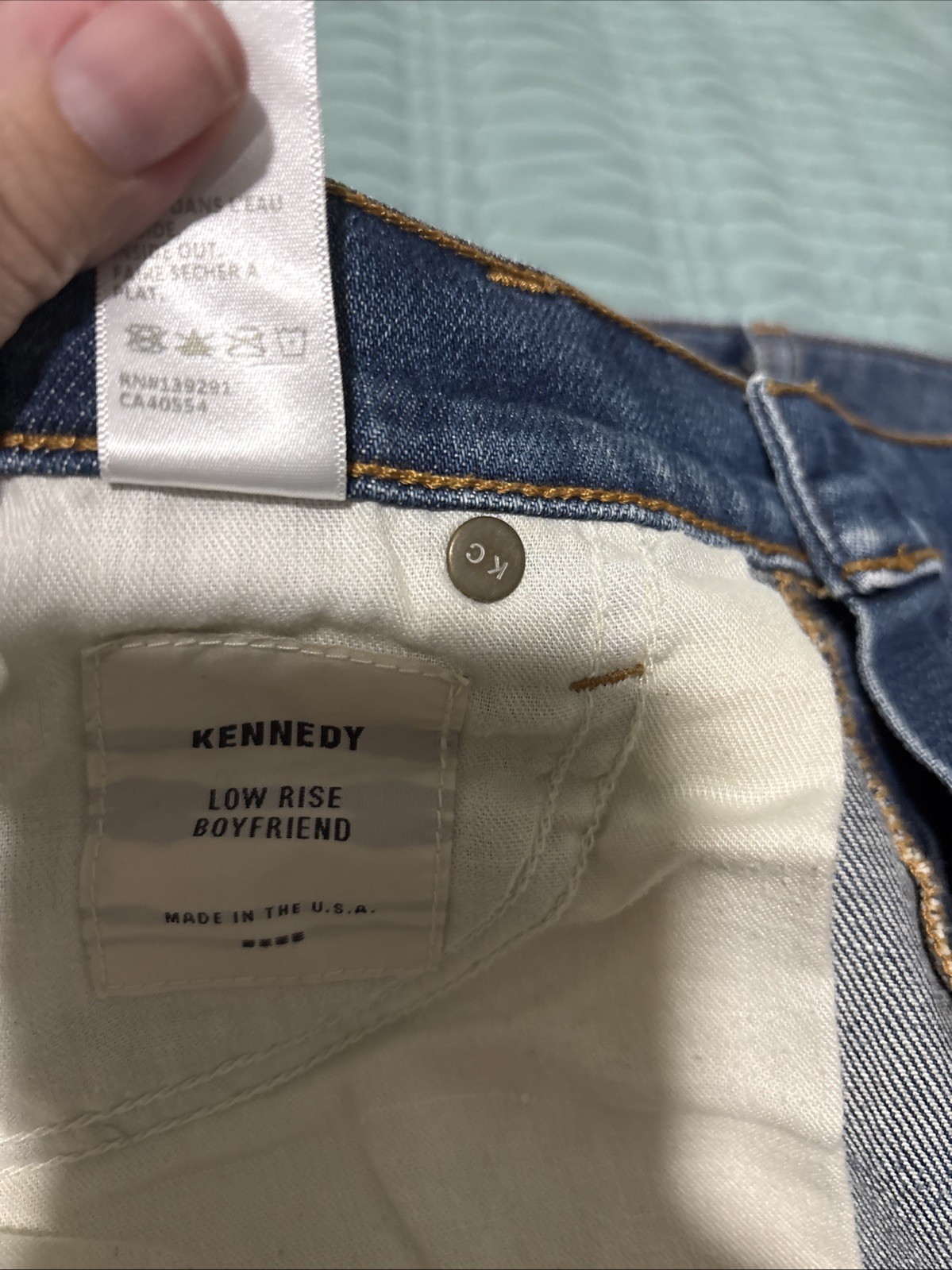Baldwin 29 Kennedy Low Rise Boyfriend Capri Denim, Y2K, Stretch, 98% Cotton, EUC