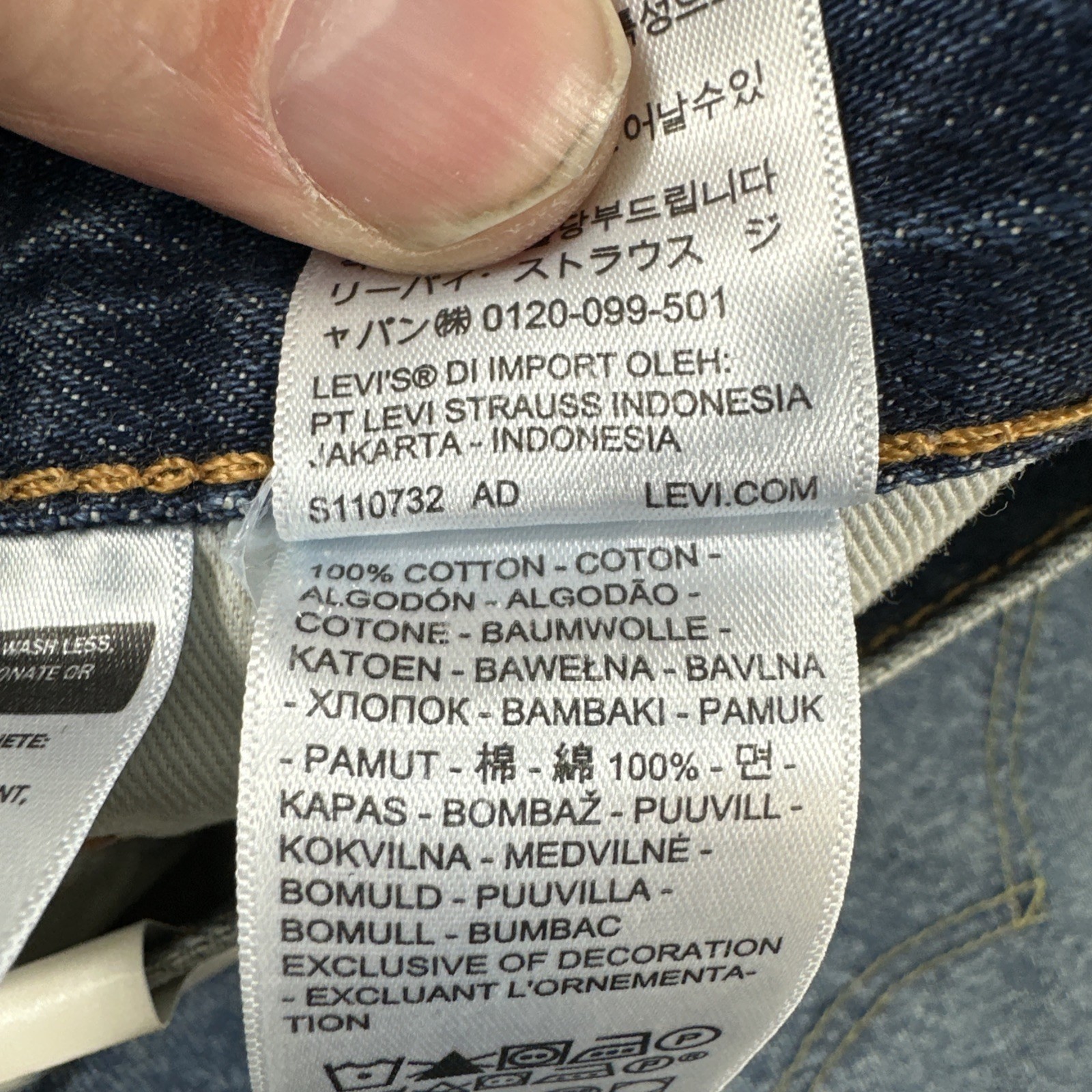 Levi’s 568 Premium Jeans Men’s Size 36×32 Loose Straight Blue Denim Cotton