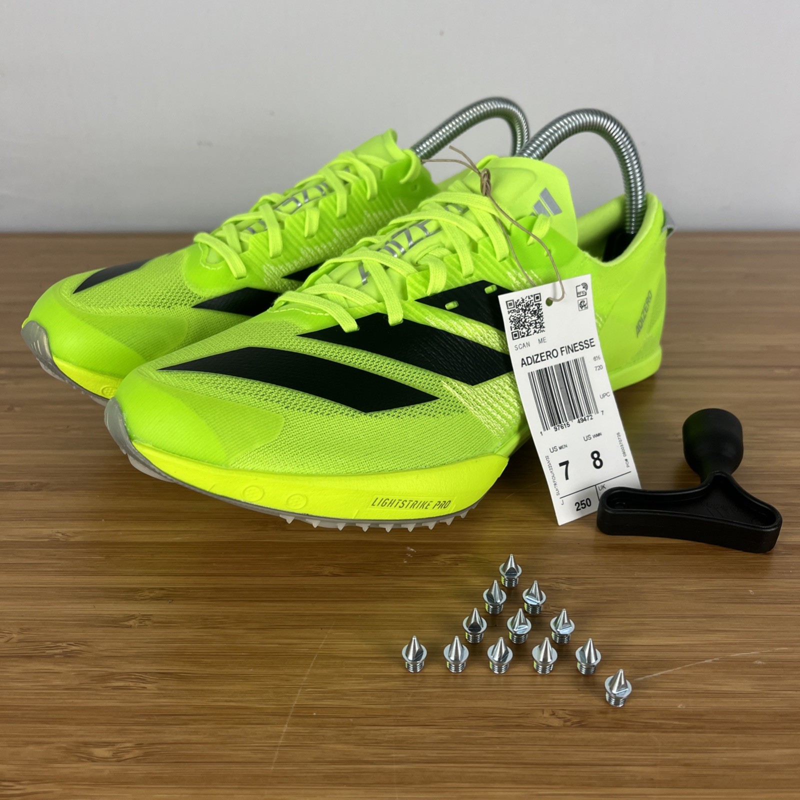 Adidas Adizero Finesse Track Spikes Lucid Green Men Size 7 New IG2018