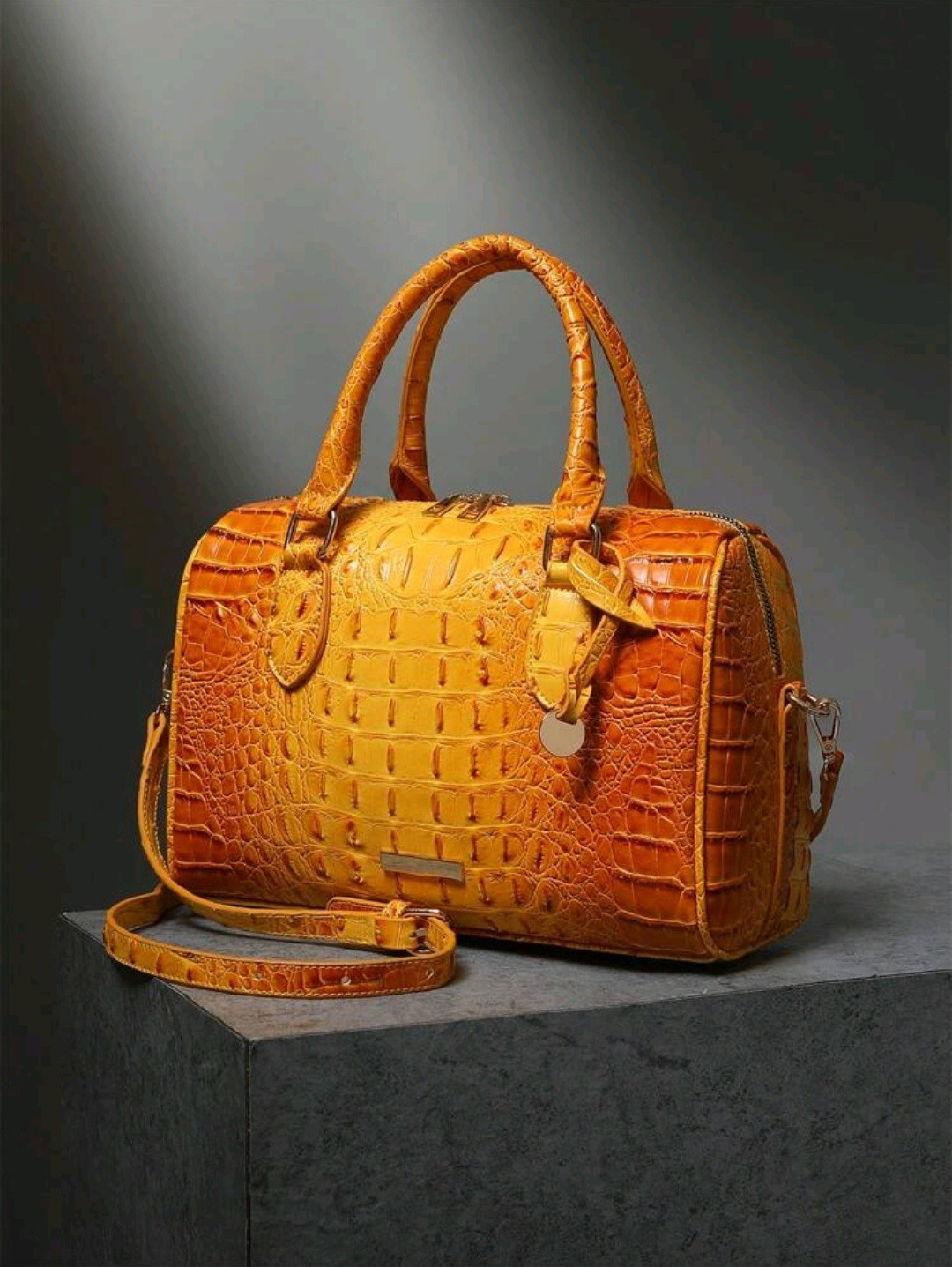 Luxury Crocodile Pattern handbag women classic Boston and Shoulder bag