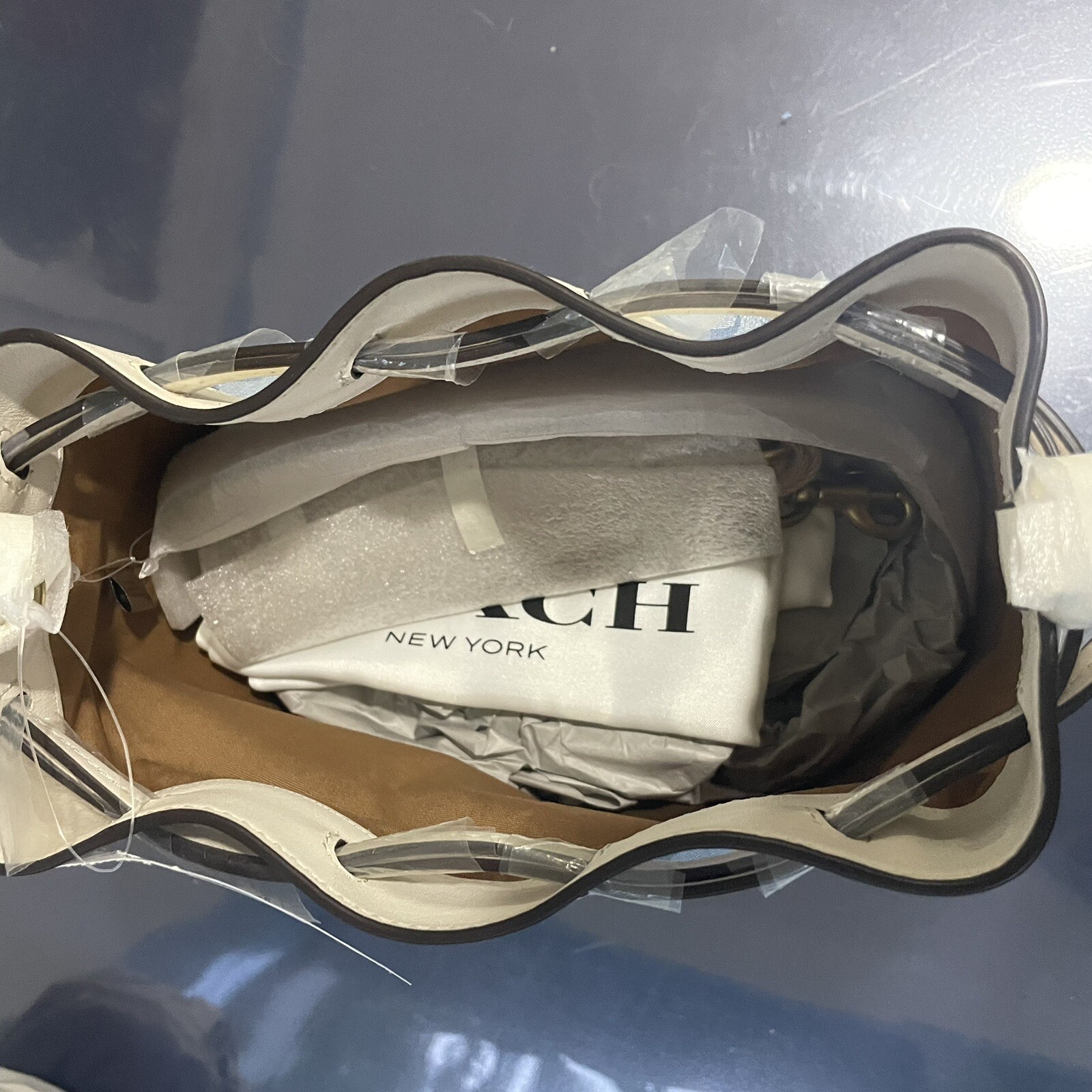 COACH Field Bucket Bag In Signature Jacquard, Blue, NEW WITH TAGS!!