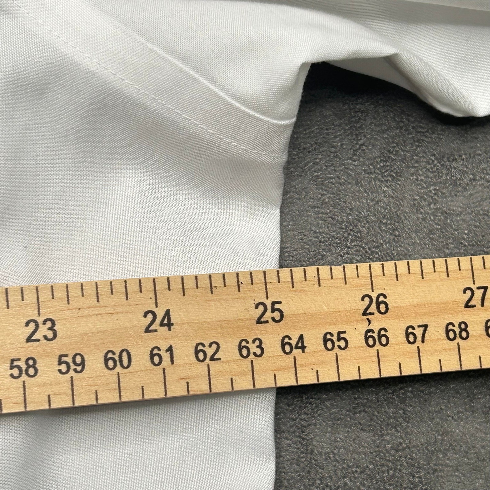 Lauren Ralph Lauren Dress Shirt Mens 17.5 36/37 White Stretch Fabric Tall Fit