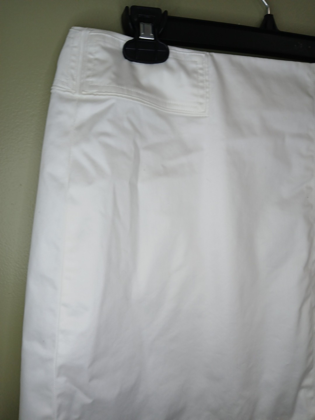 The Limited Stretch Size 14 White Cotton Skirt Straight Zipper Closure Classic