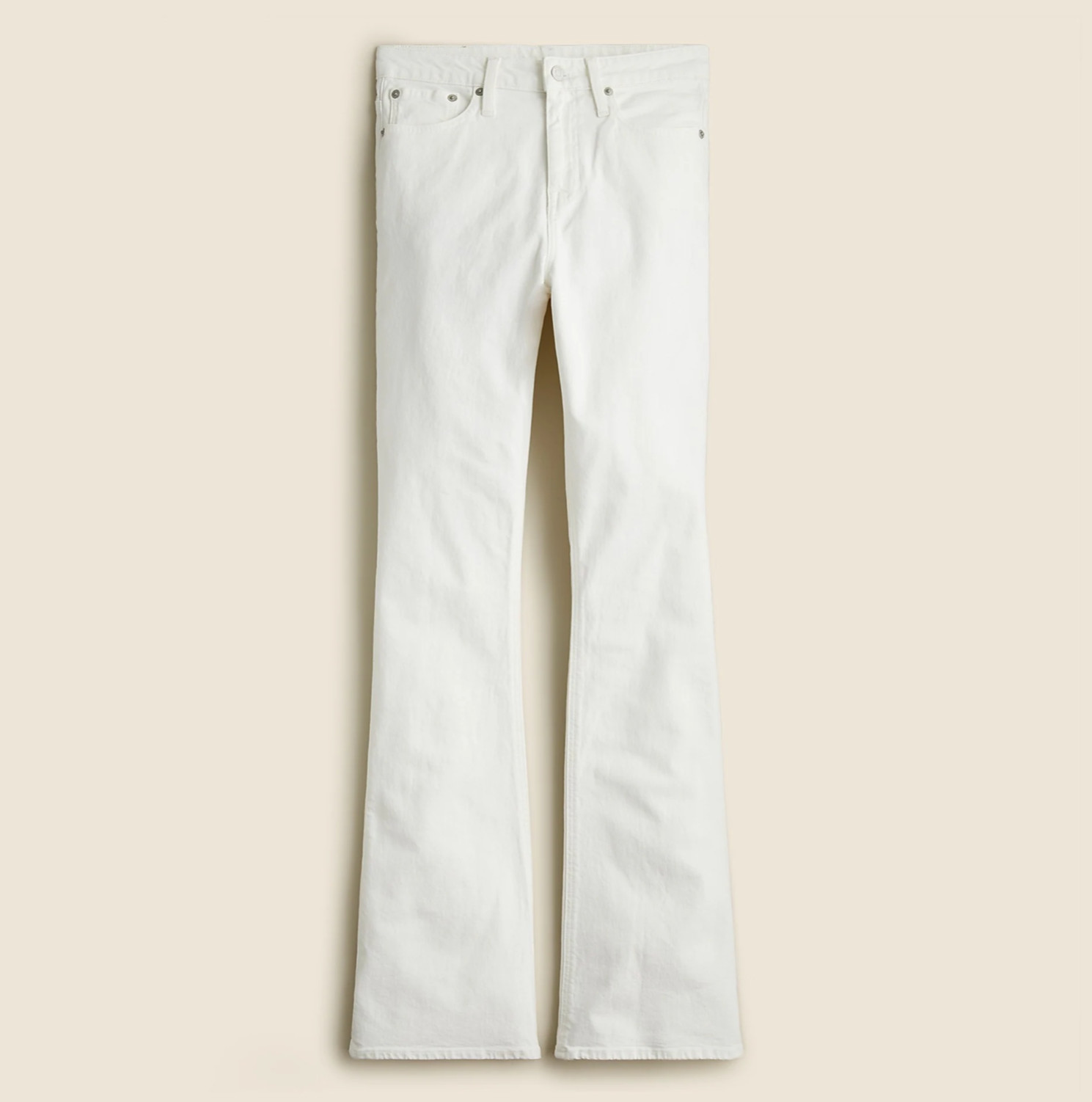 JCREW Sz 29 Skinny Flare Jeans in White Wash $128 BO801