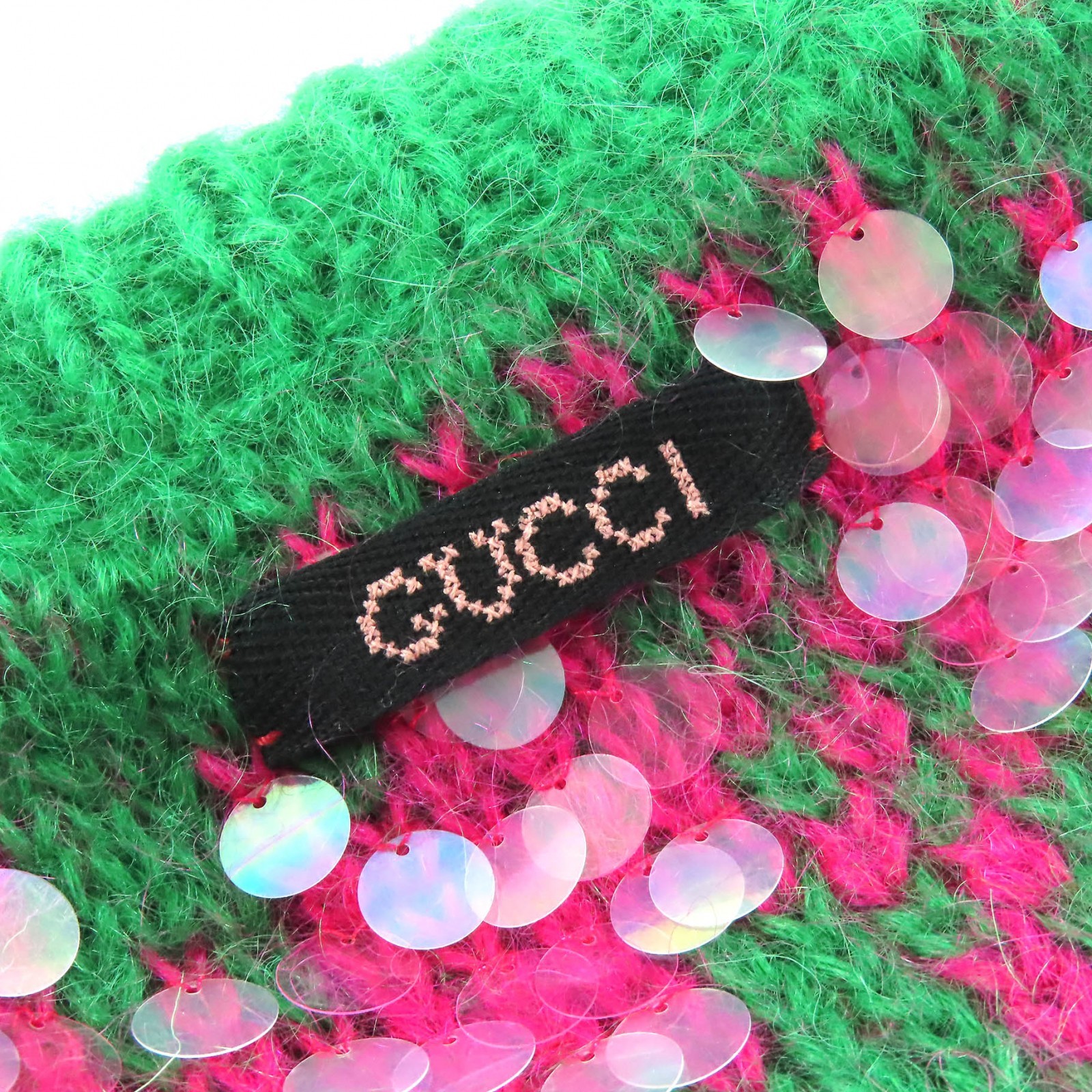 Gucci Sequined Mohair Blend Knit Top – DUTY FREE