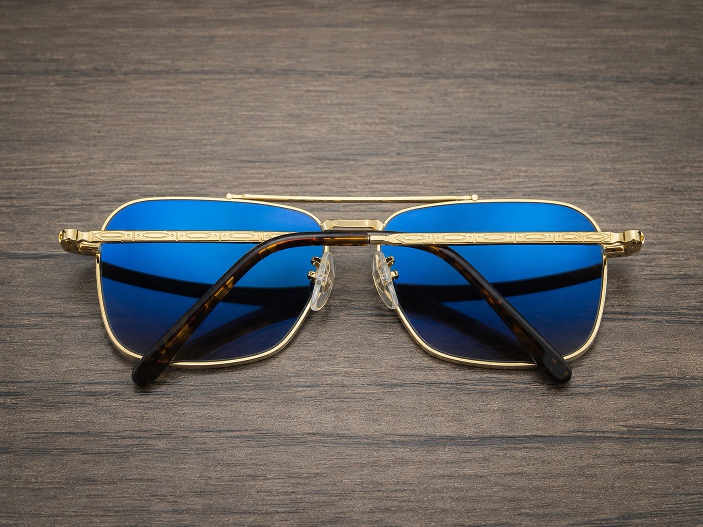 NWT Authentic Ray Ban New Caravan RB3636 3636 Gold Brown Lens 001/51 Size 58/14