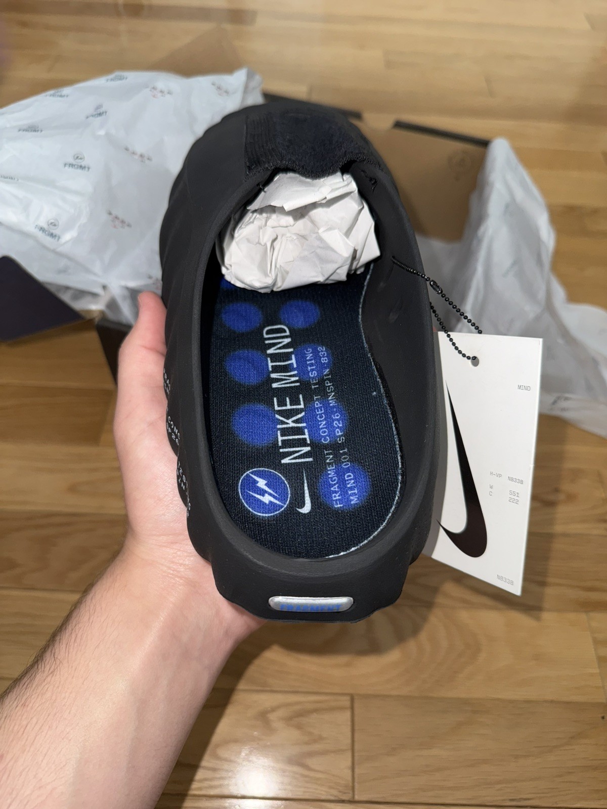 Nike Mind 001 Men’s Slides Fragment Blue US Size 10 Fits 9 New With Box