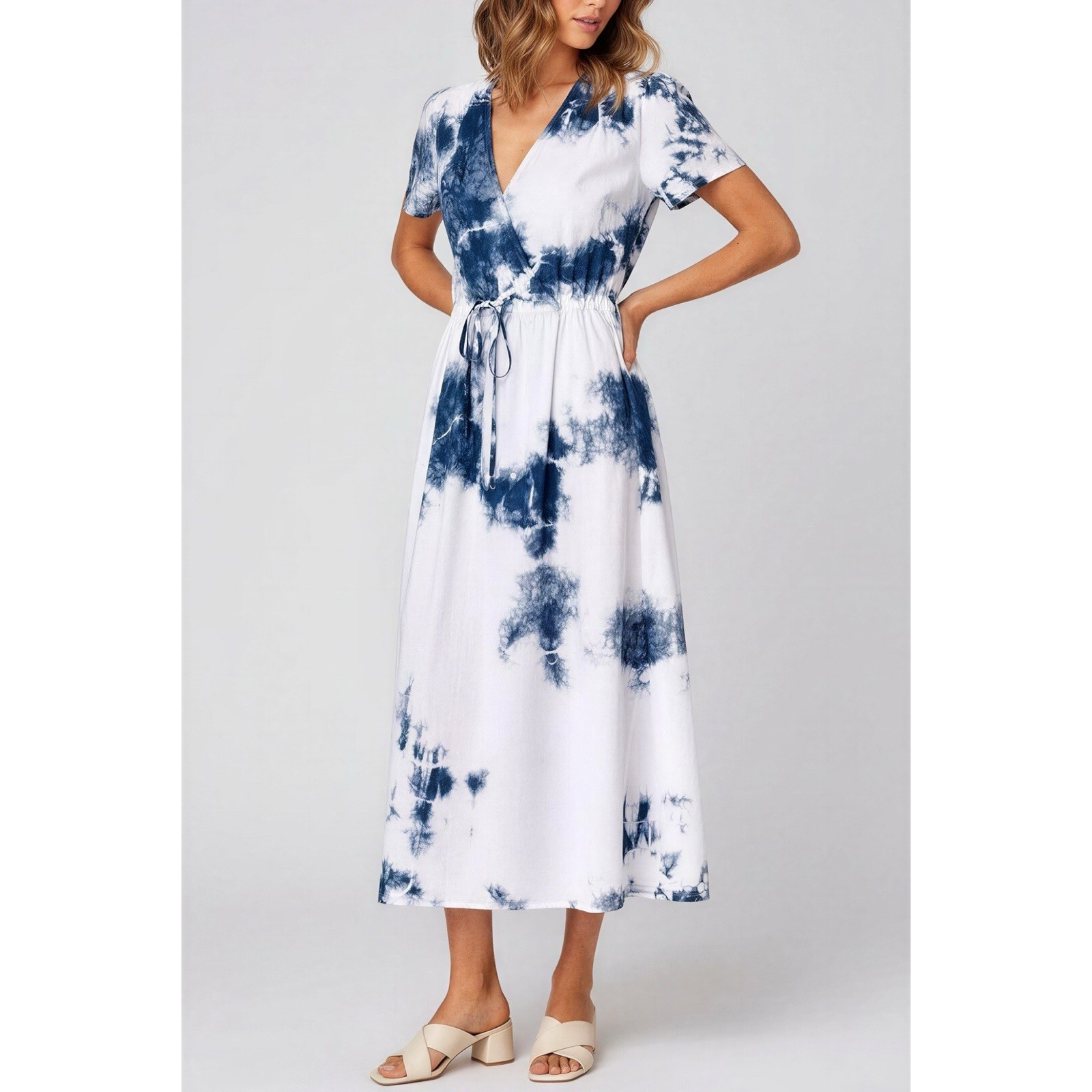 NWT CHRISTY DAWN The Dawn Dress, Indigo Shibori, OS