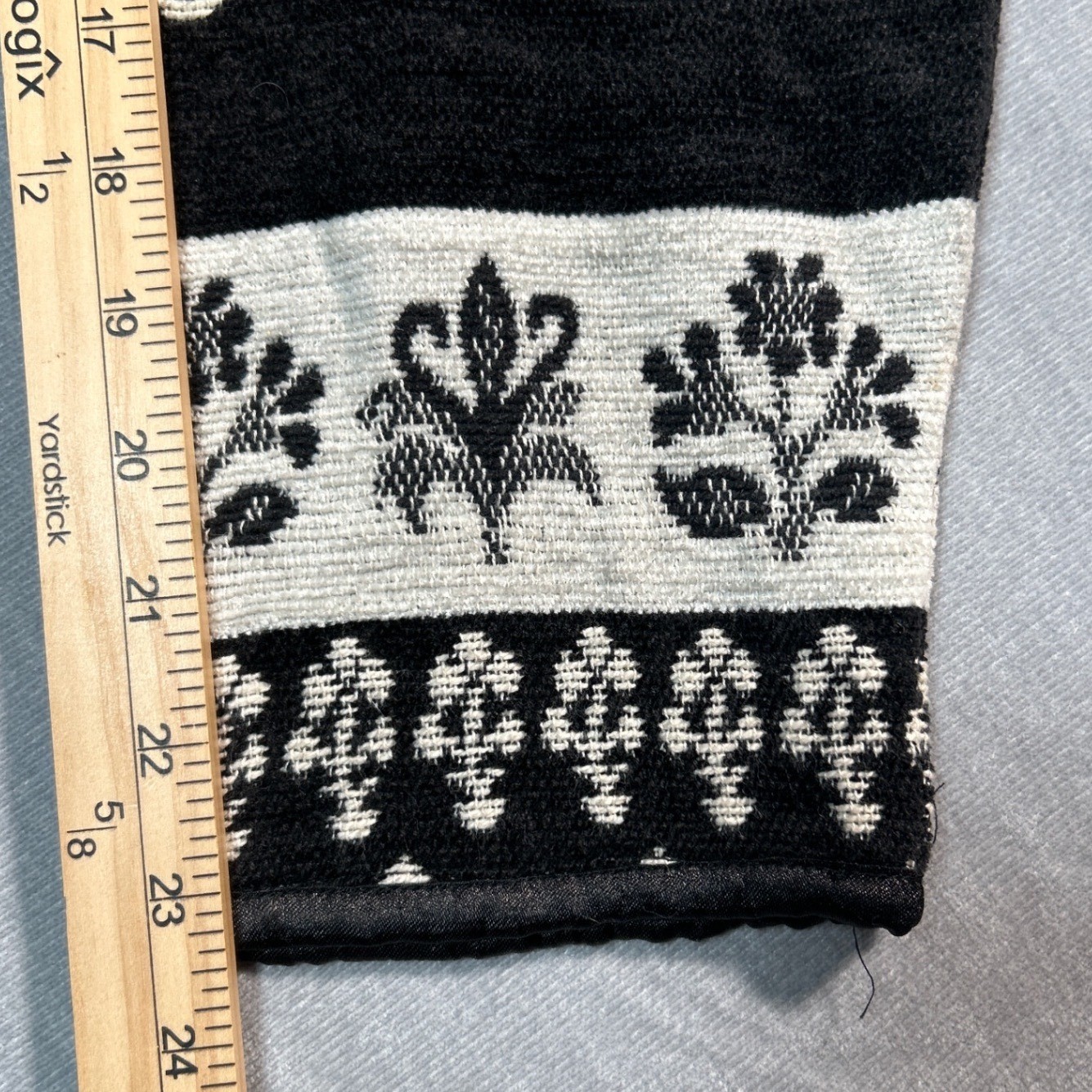 Flashback Cardigan Black White Tapestry Floral Jacket VTG Boho Chic Festival Y2K