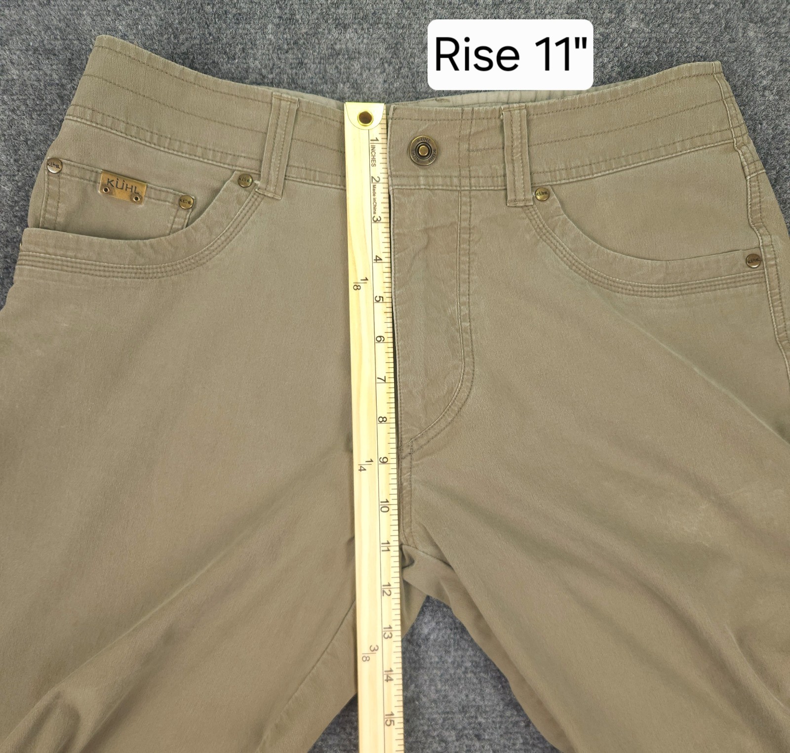 KUHL Revolvr UberKUHL Stretch Pants Men’s 32×32 Khaki Hiking Outdoor Casual…