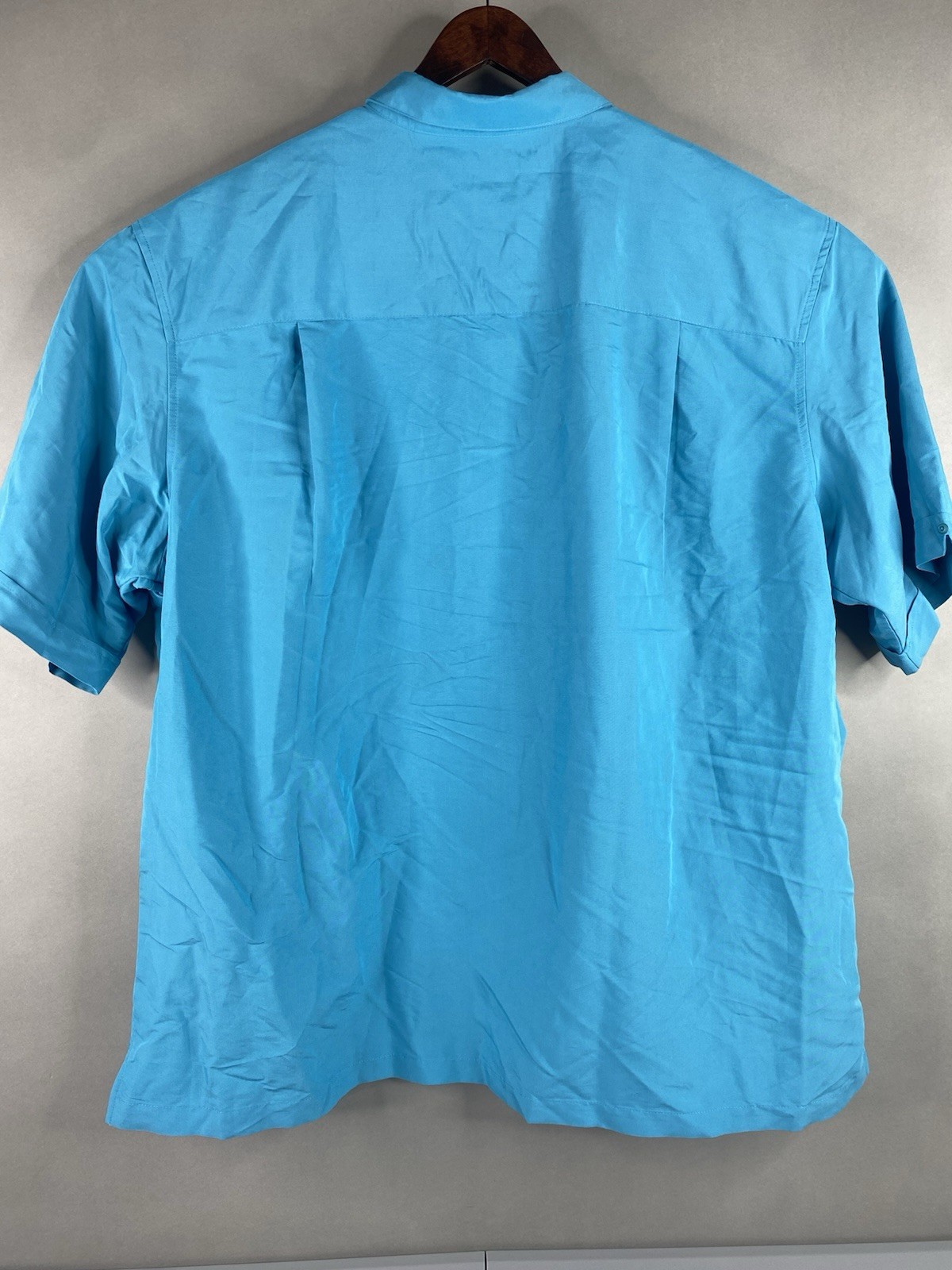 Cubavera Big & Tall Blue Moon Button Down Short Sleeve Collared Shirt Men’s 3XLT