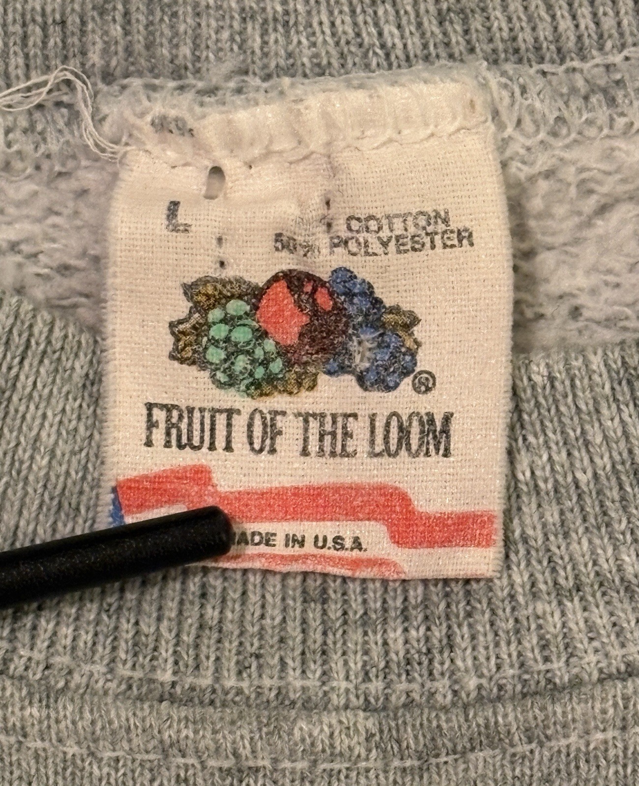 Vintage Auburn University Sweatshirt 1987 Large Gray FOTL 50/50 Blend War Eagle