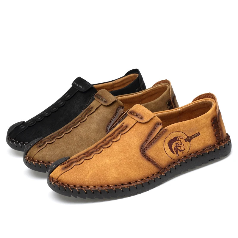 Men’s Casual Shoes Loafers Low-top Slip on Handmade Breathable Driving Shoes