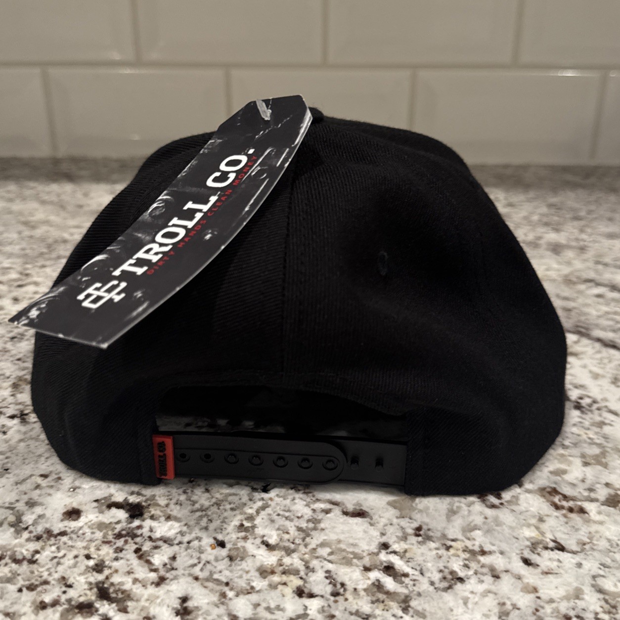 Dirty Hands Clean Money Catina Full Snapback Hat Cap Adjustable Troll Black