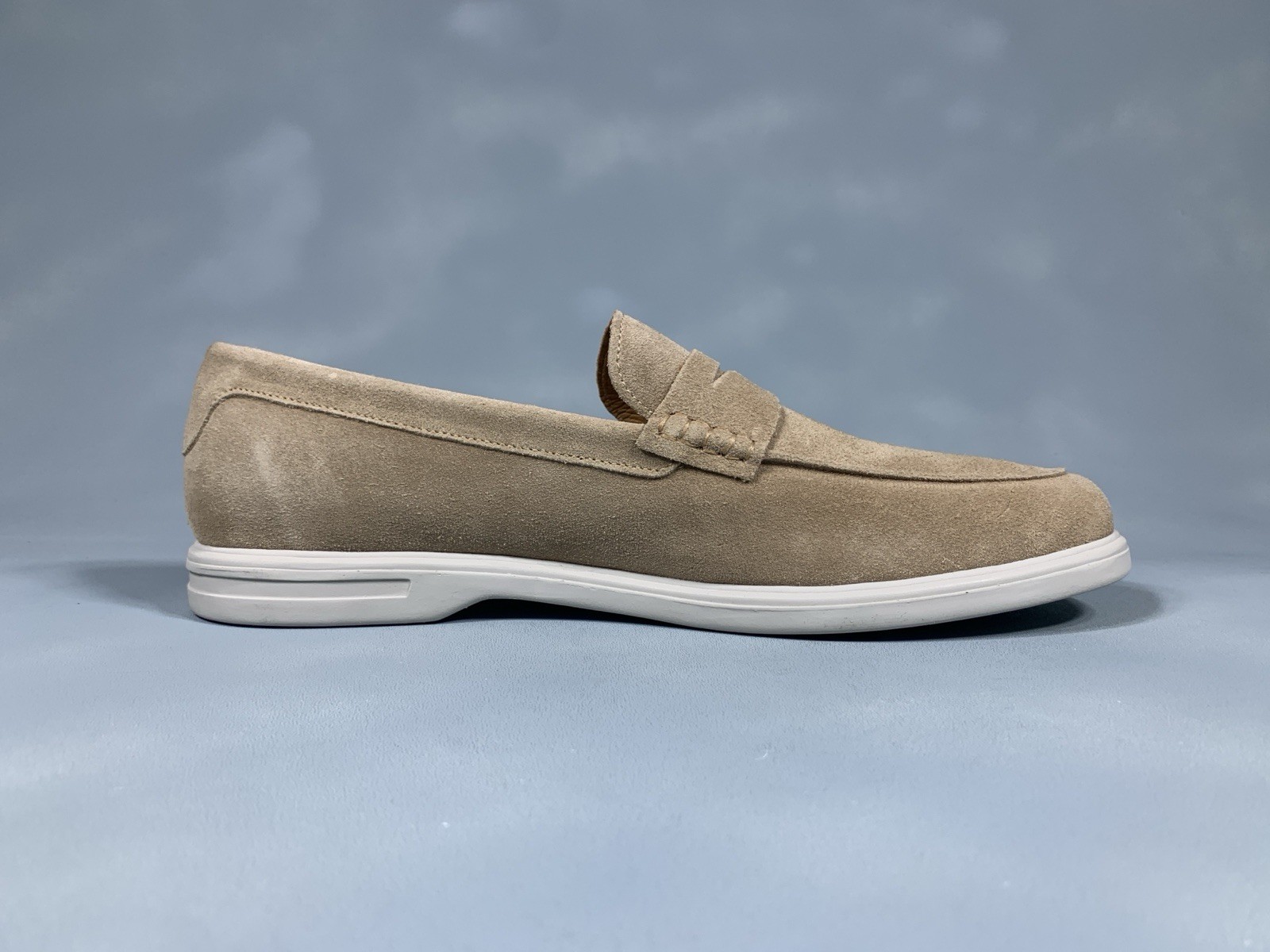 Peter Millar Crown Crafted Excursionist Penny Loafer Sand MF25XF09 Men’s 11