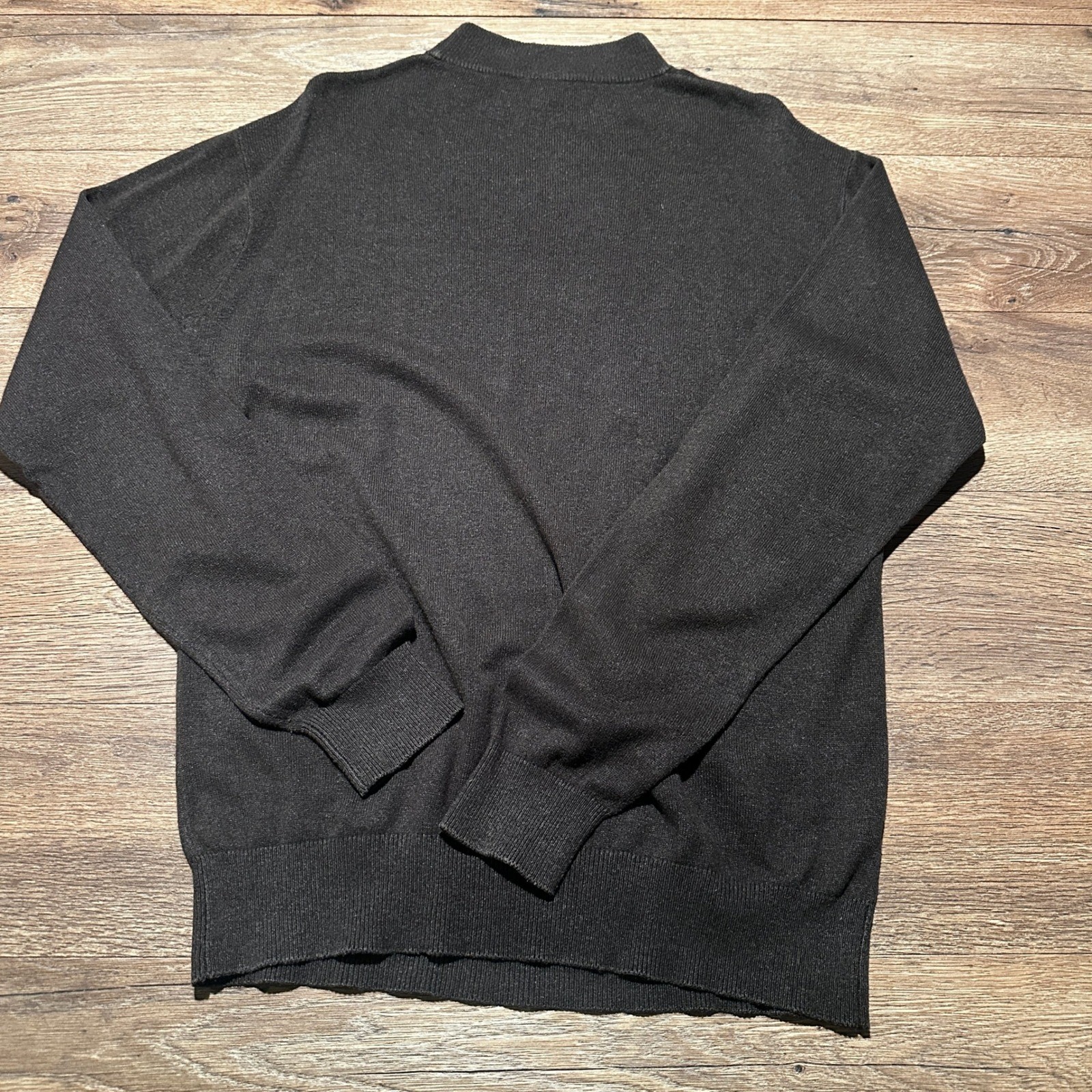 Vintage Jack Lipson Brown Silk Cashmere Mock Neck Sweater Mens Large