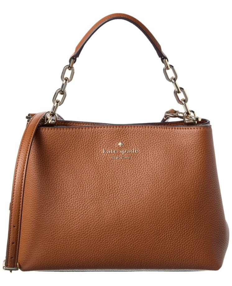 kate spade- Aubrey- Top Handle Pebbled Leather Satchel- Warm Ginger- NWT- $379