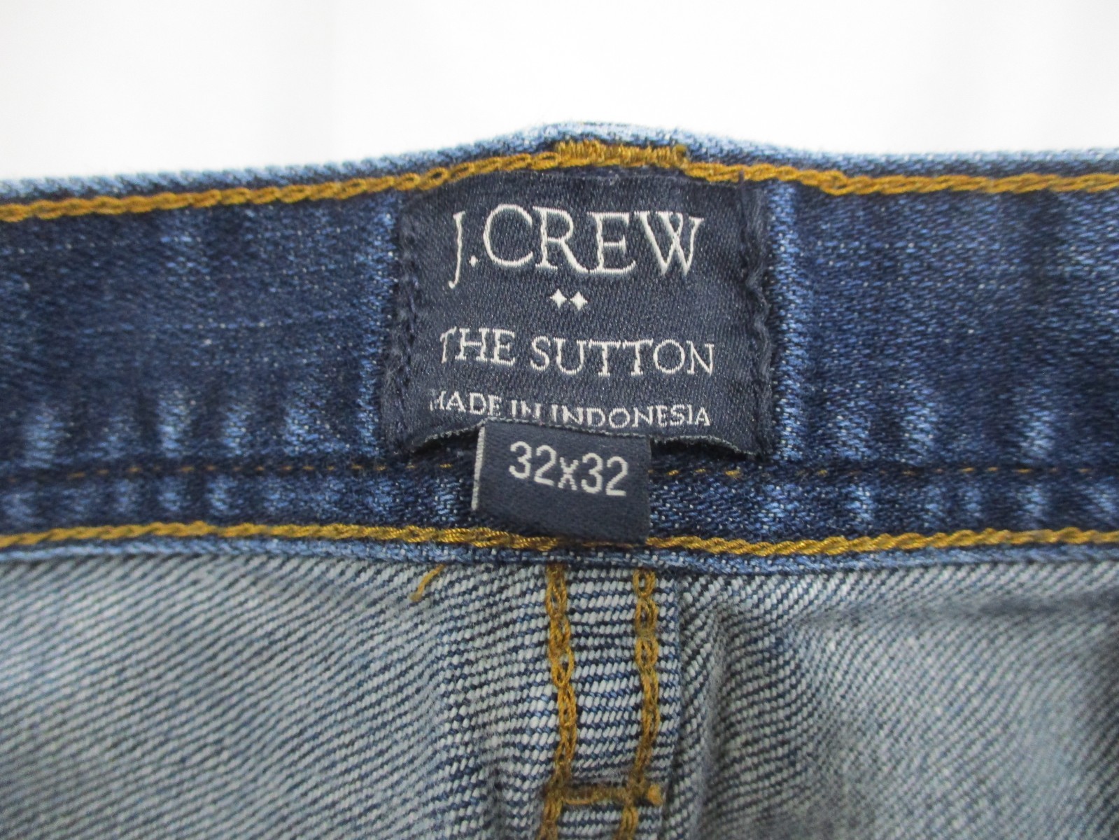 J Crew Jeans Mens 32×32 Blue The Sutton Straight Leg Medium Wash Cotton Denim