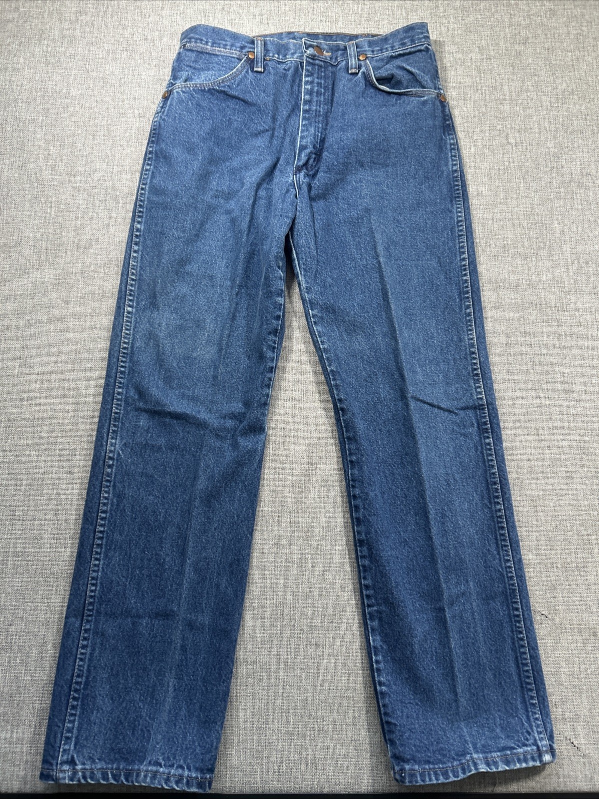 VTG Wrangler Jeans Mens 34×31 Fits 31×30 Western 13MWZ USA Denim Cowboy Cut 80s