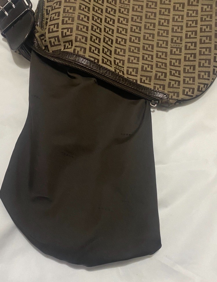 FENDI Zucca oyster Hobo Bag