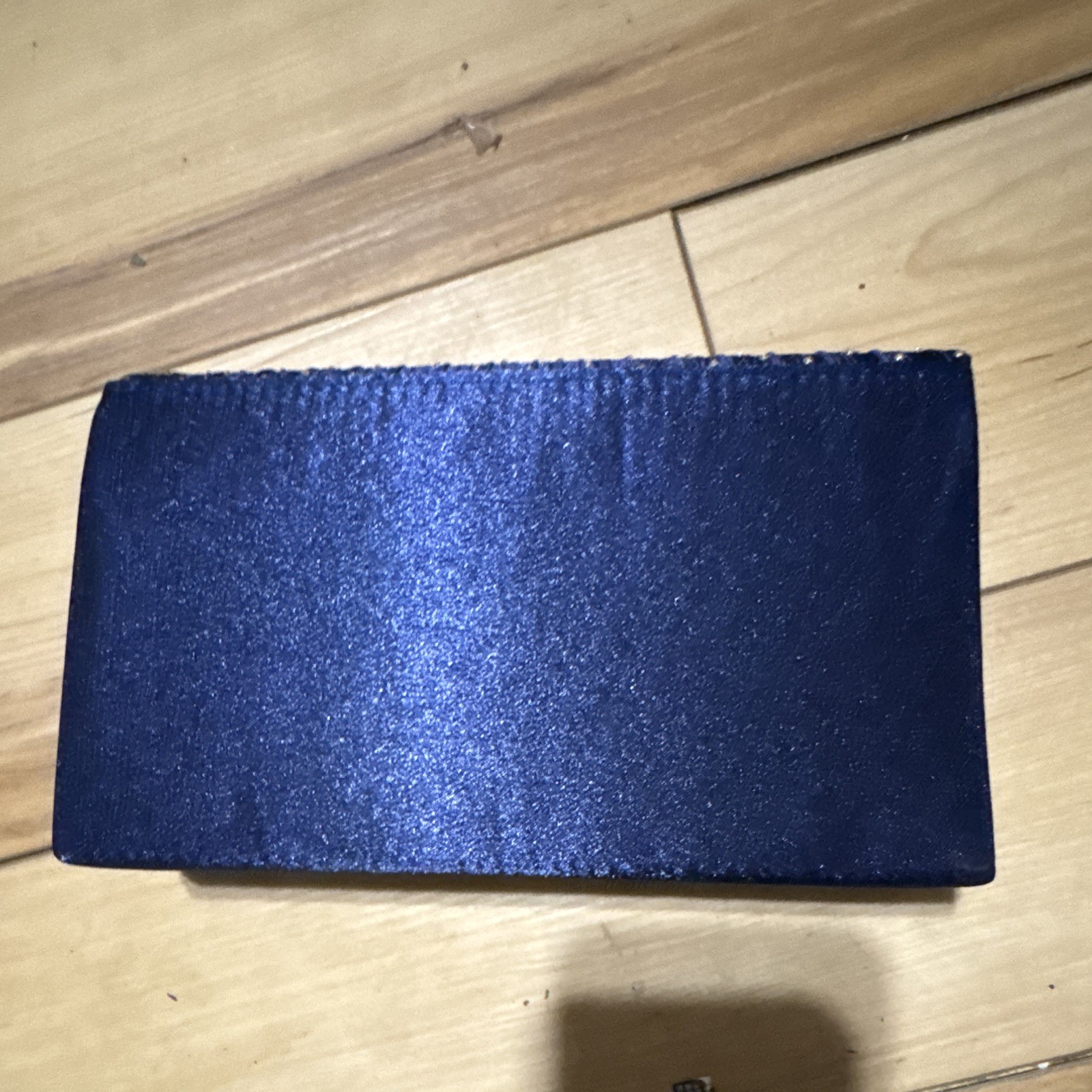 Women’s Navy Envelope Clutch Snap Closure, Gold Hardware, Rhinestone, Solid
