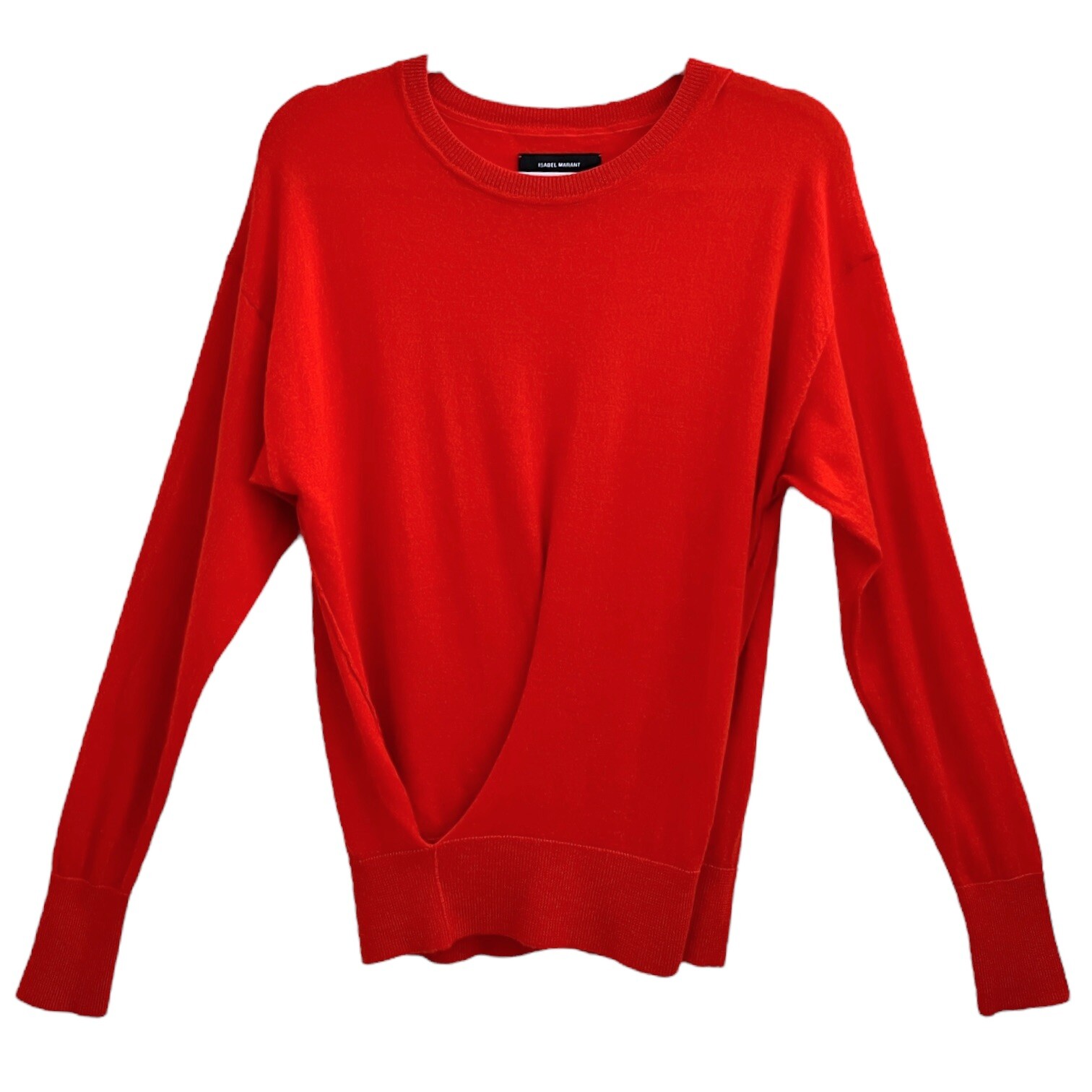 Isabel Marant Cashmere Silk Knit Jumper – Faux Wrap Sweater, FR36