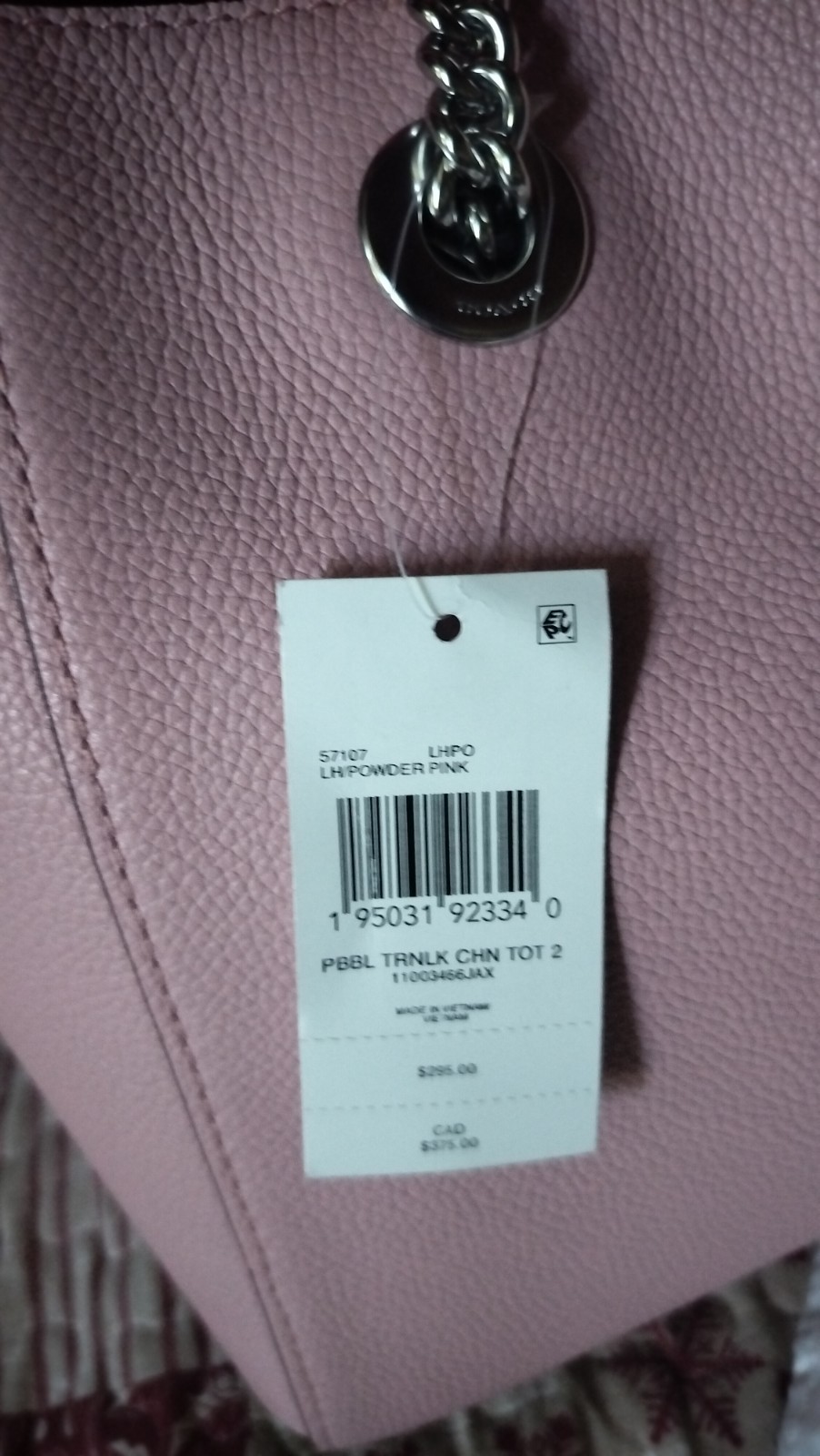 Coach Medium Pink Leather Shoulder Bag