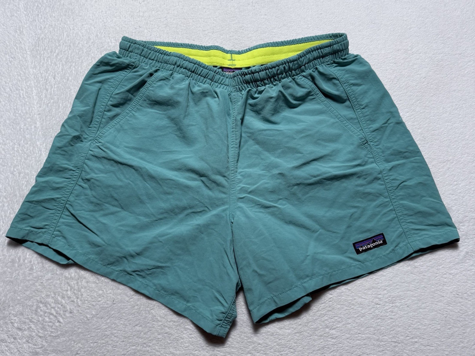 Patagonia Baggies Shorts Women’s Small Blue 4″ Inseam Unlined Outdoor Beach