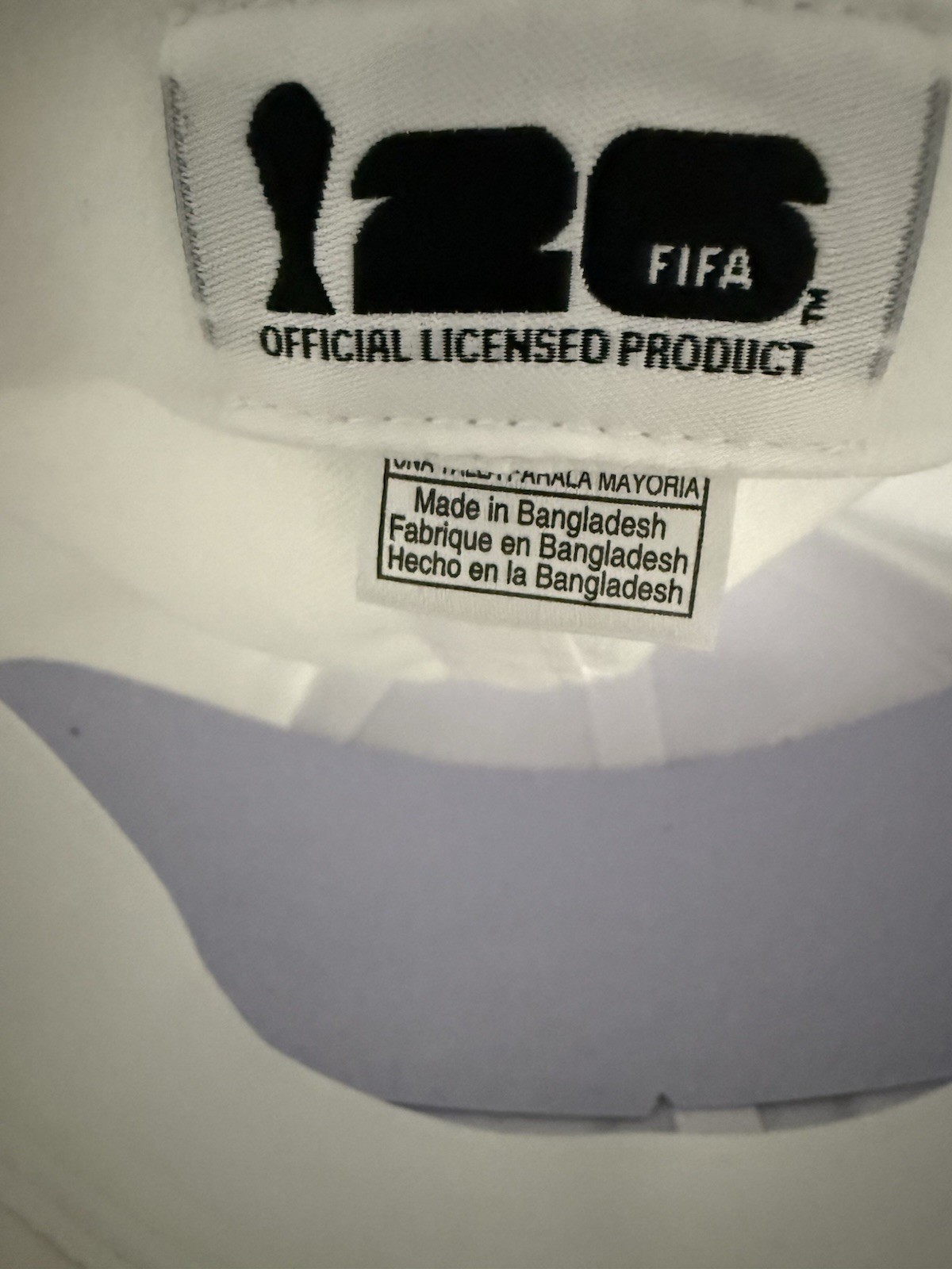 FIFA World Cup 2026 White Logo Embroidered Official Snapback Soccer Hat New