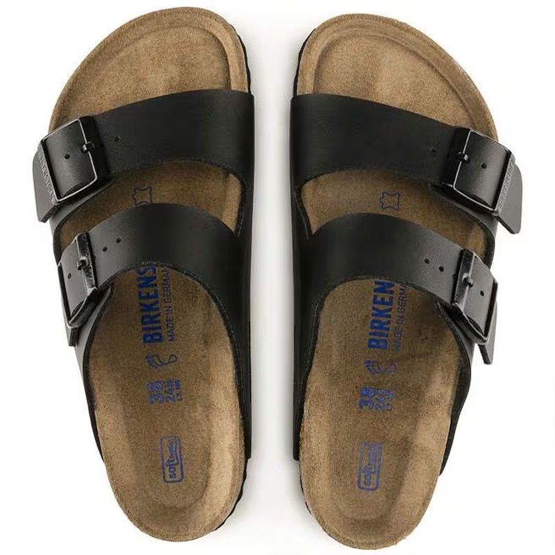 Birkenstock Arizona Black Birko-Flor Soft Footbed Unisex Sandals Select Size