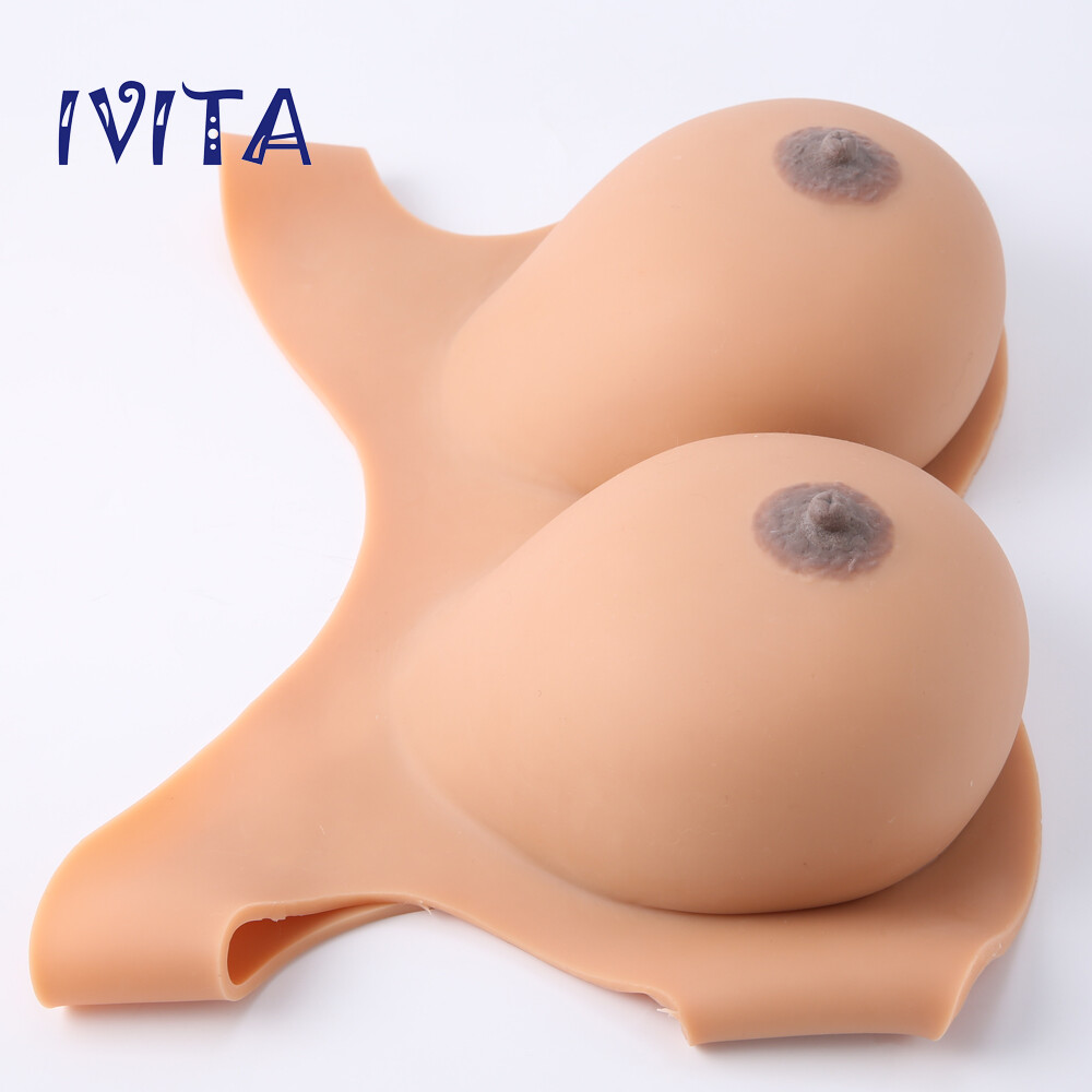 GG Cup Large Soft Silicone Breast Forms Crossdressing Drag Queen Fake Boobs