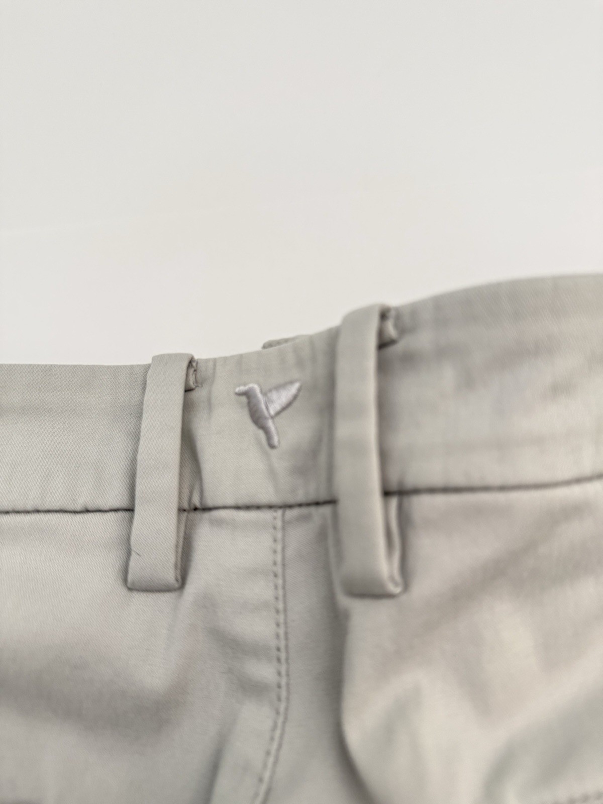Birddogs Men’s Lt Gray Casual Pants Cotton Nylon Elastane Straight Flat Front 36
